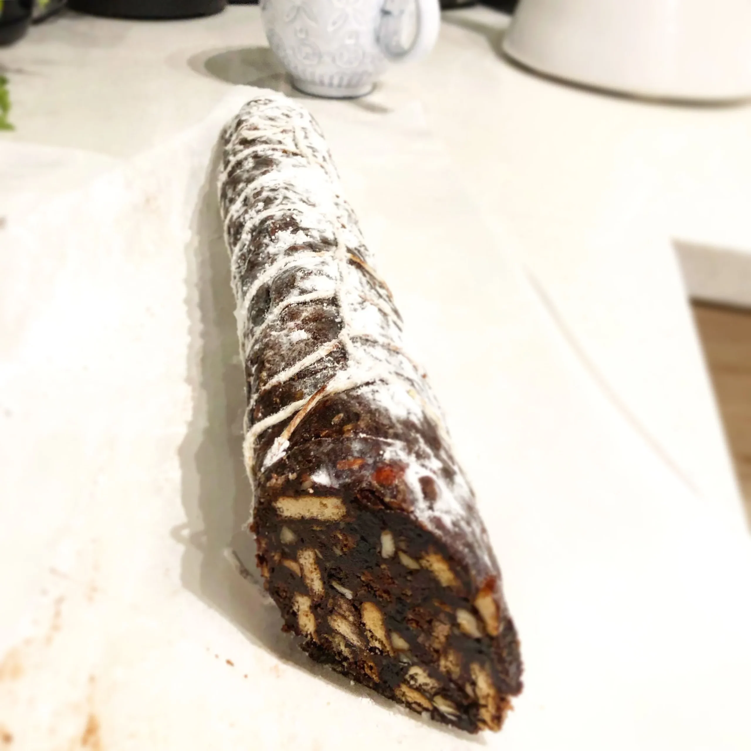 Cherry Amaretto Chocolate Salami