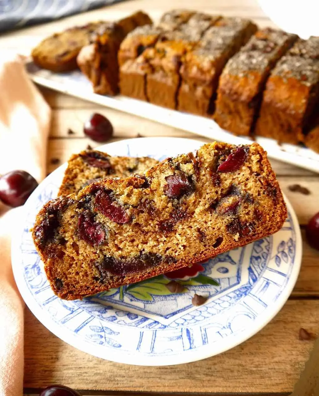 Cherry and Chocolate Chip Banana Bread Paleo GF