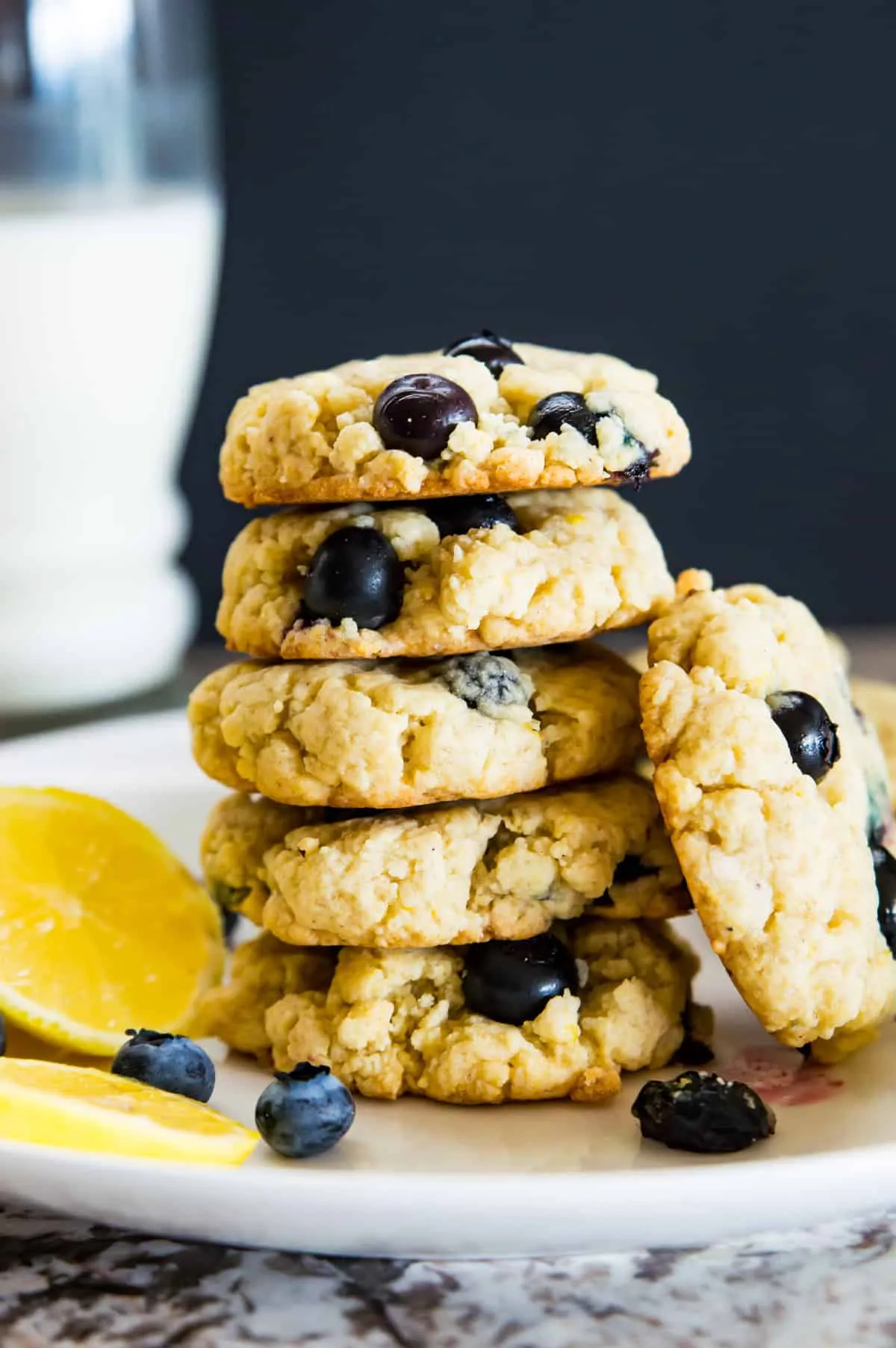 Chewy Lemon Blueberry Cookies