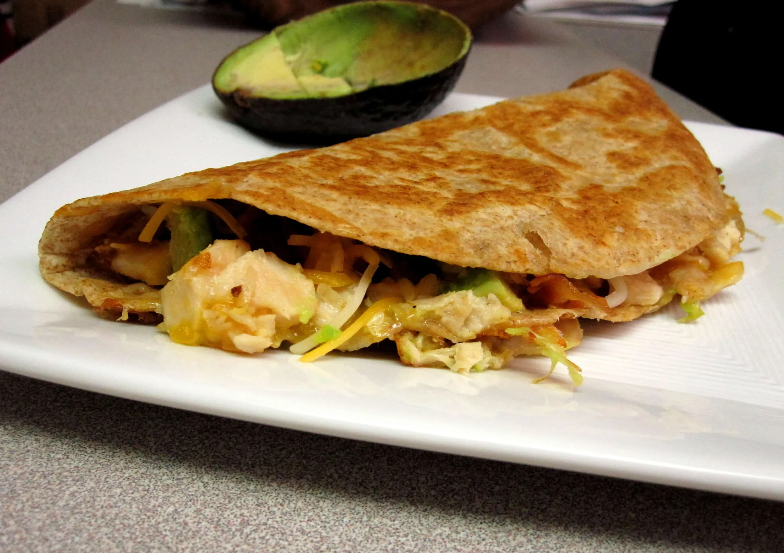 Chicken Bacon Avocado Quesadillas
