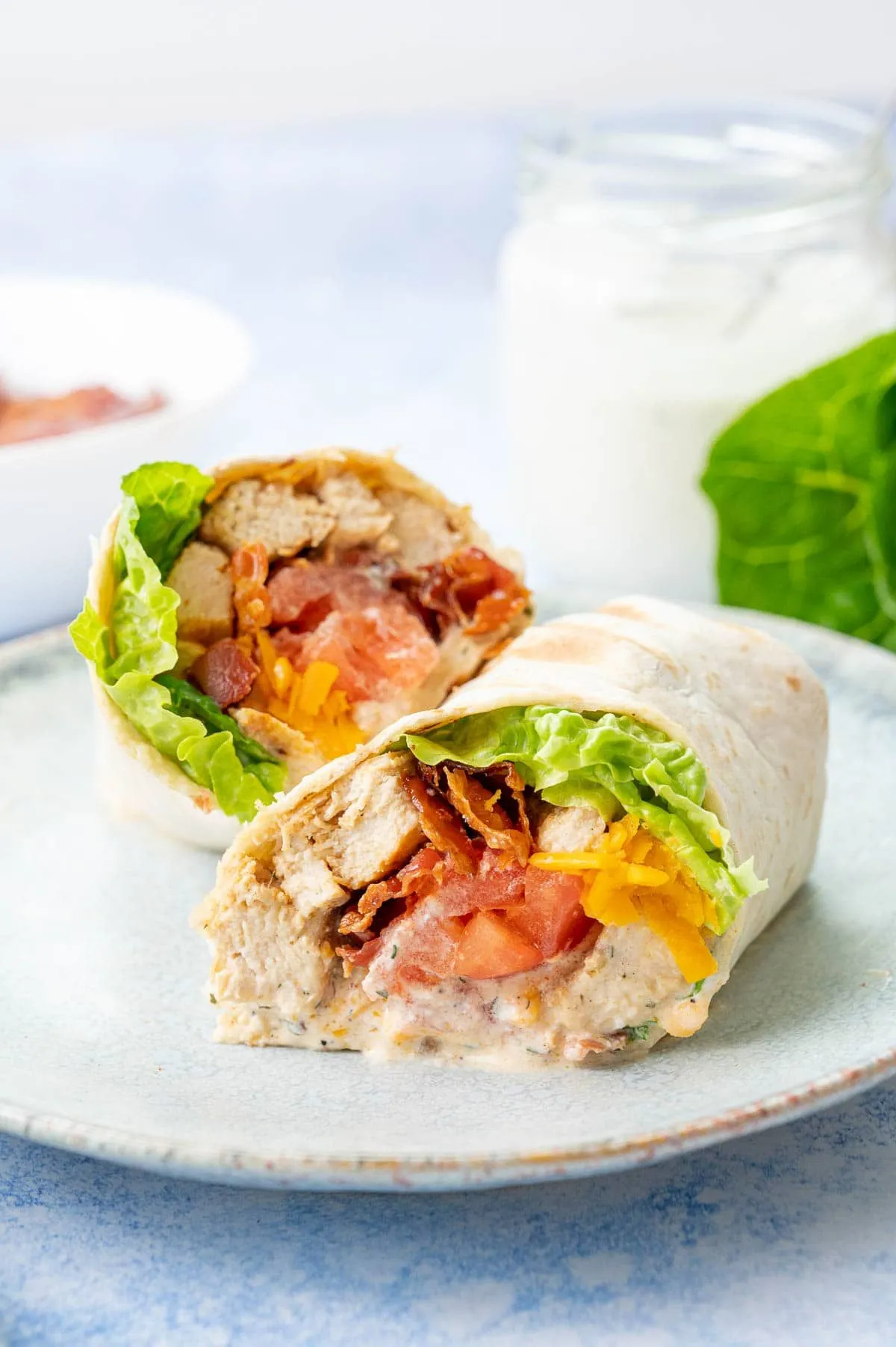 Chicken Bacon Ranch Lettuce Wraps