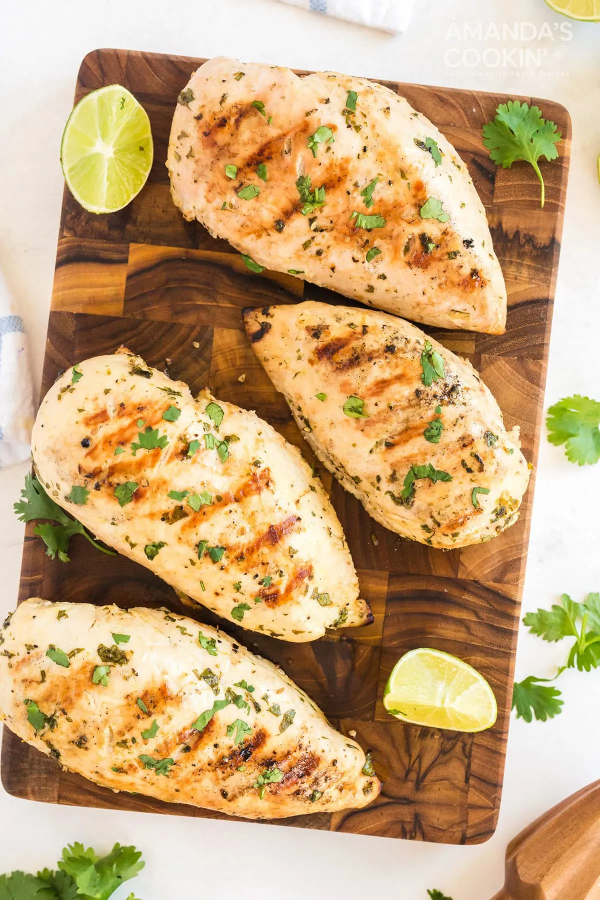 Chicken Breasts with Lime and Cilantro