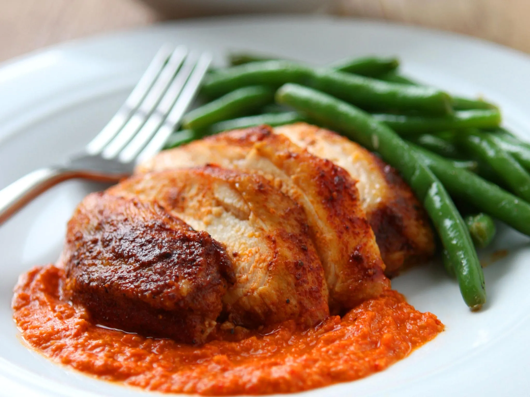 Chicken Breasts with Romesco Sauce