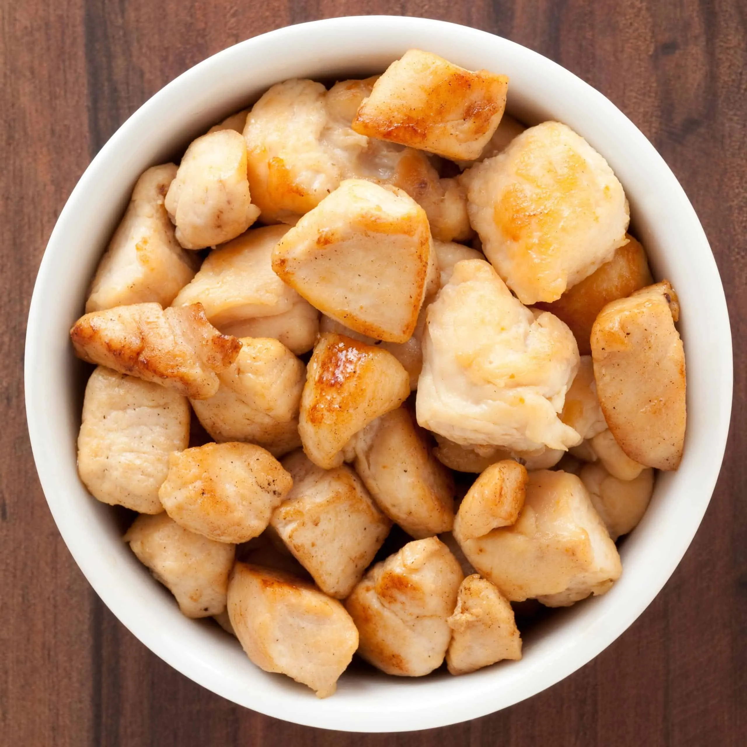 Chicken Dice with Fried Walnuts