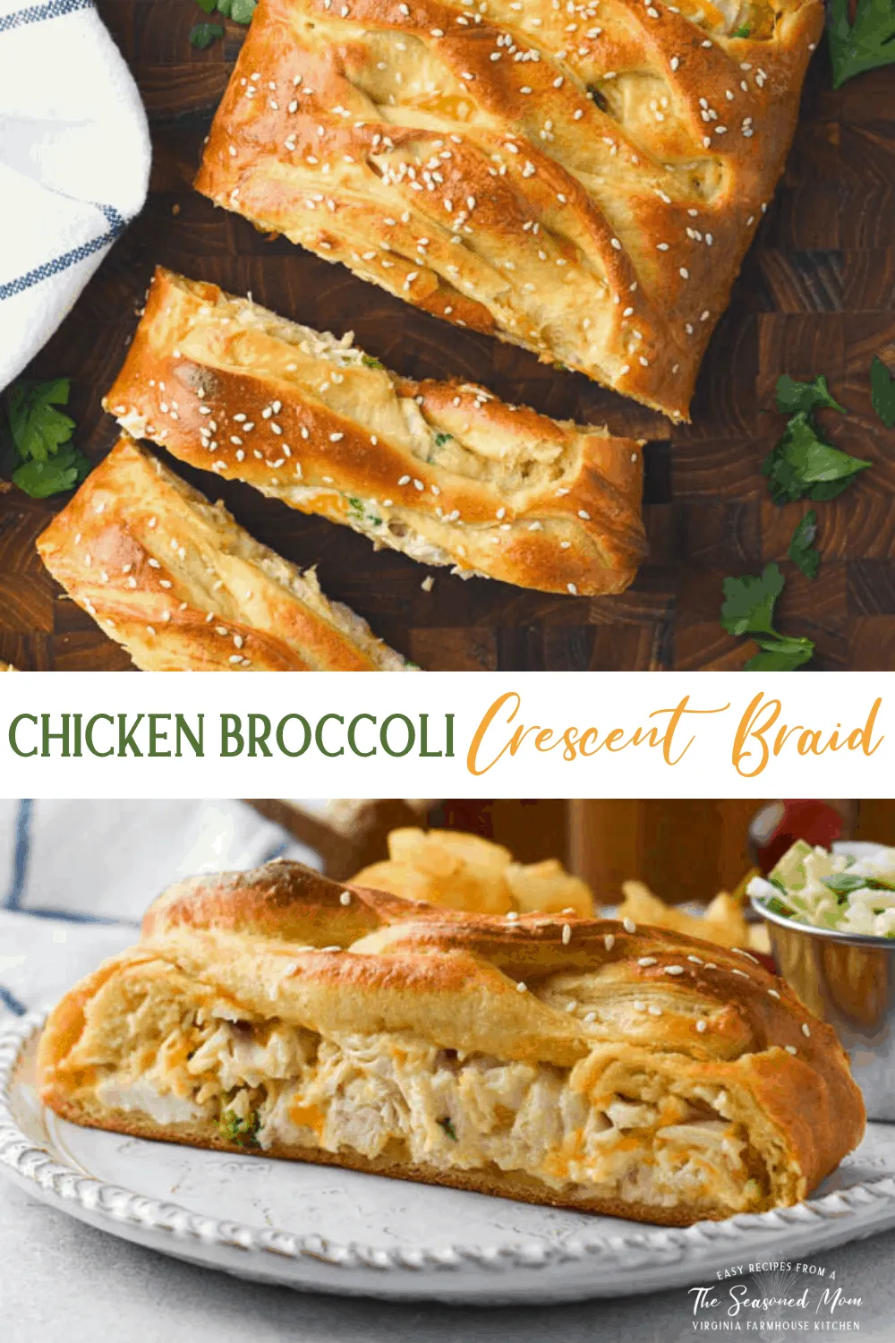 Chicken Enchilada Crescent Braid