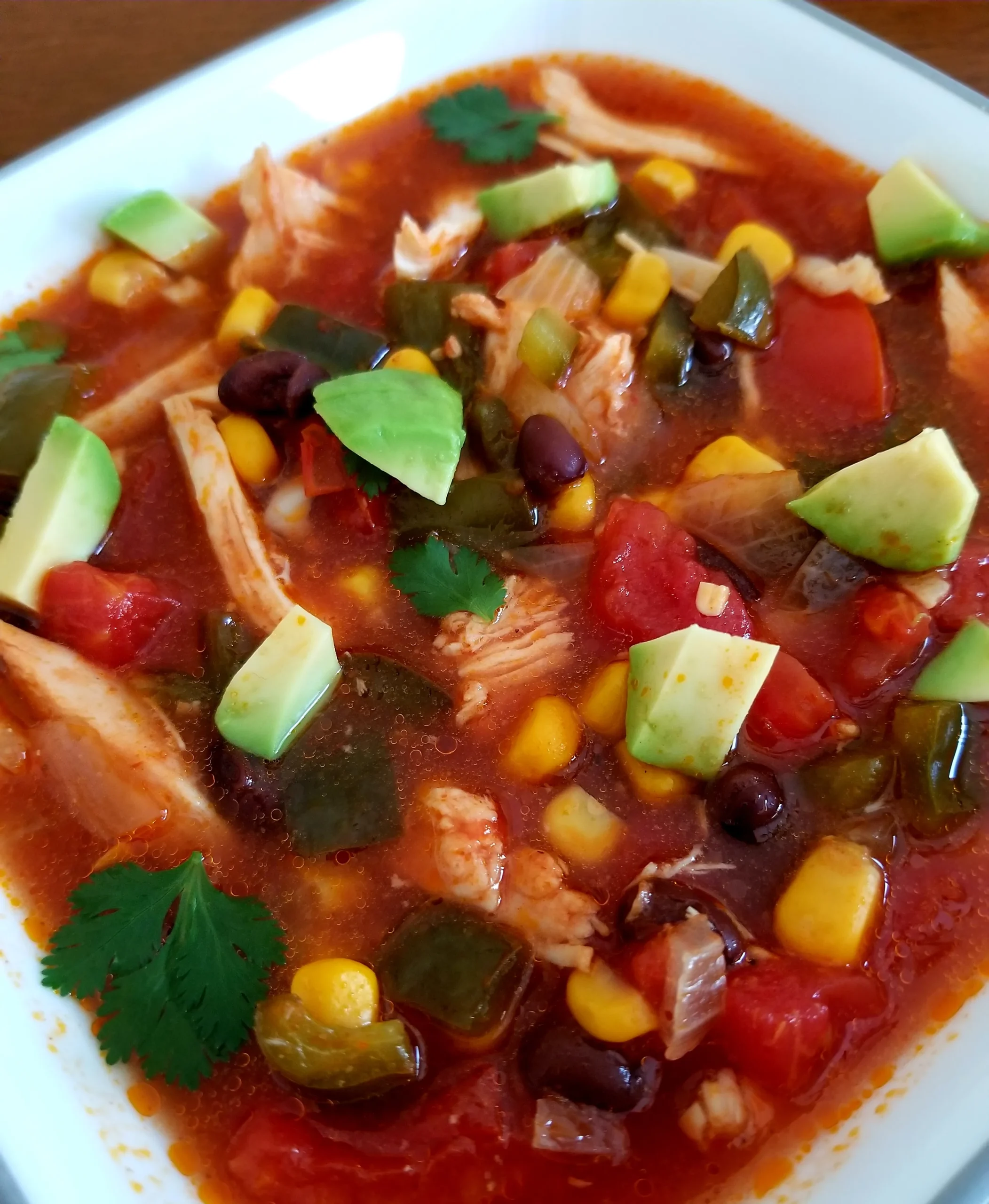 Chicken Enchilada Slow Cooker Soup