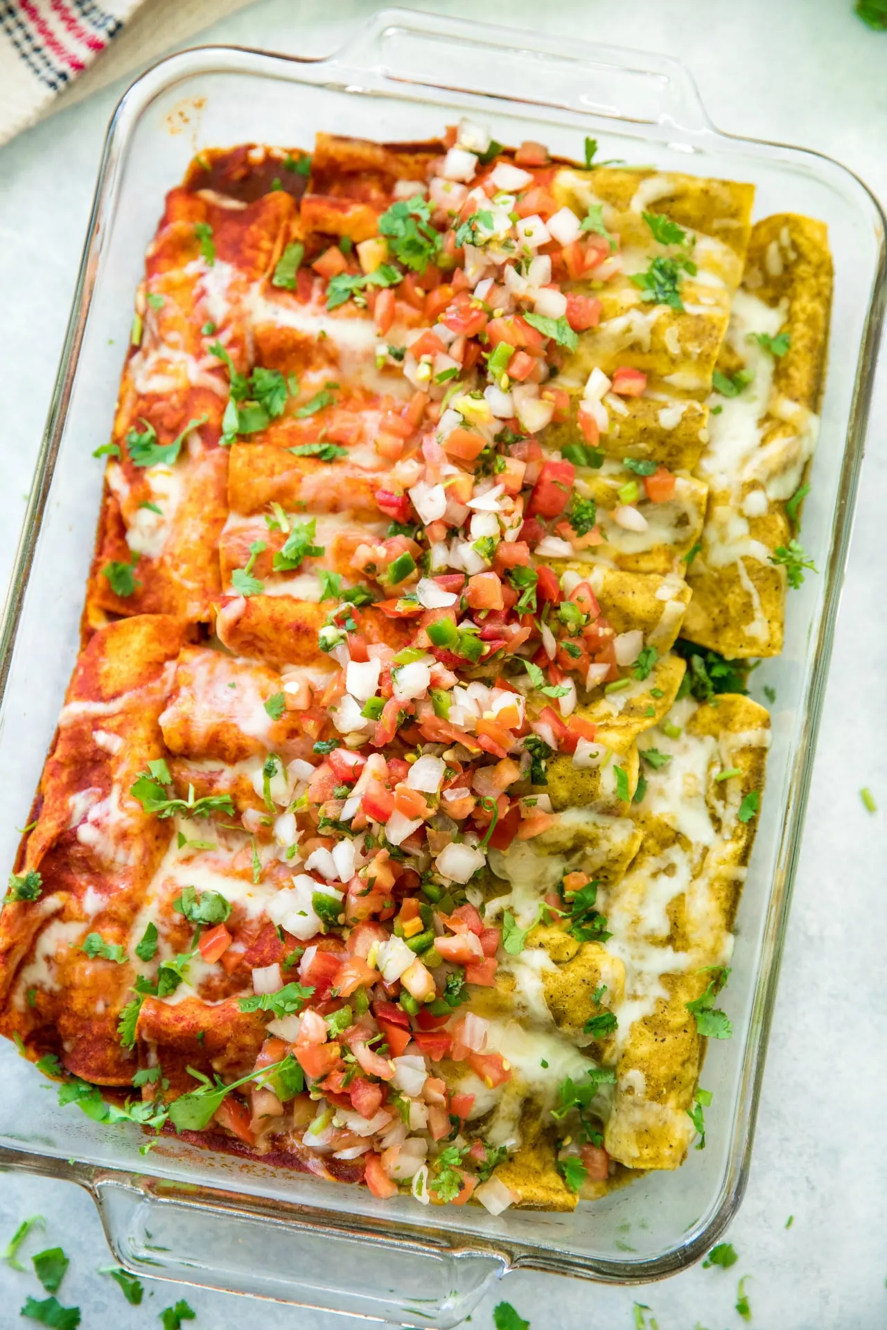 Chicken Enchiladas with Chocolate Enchilada Sauce