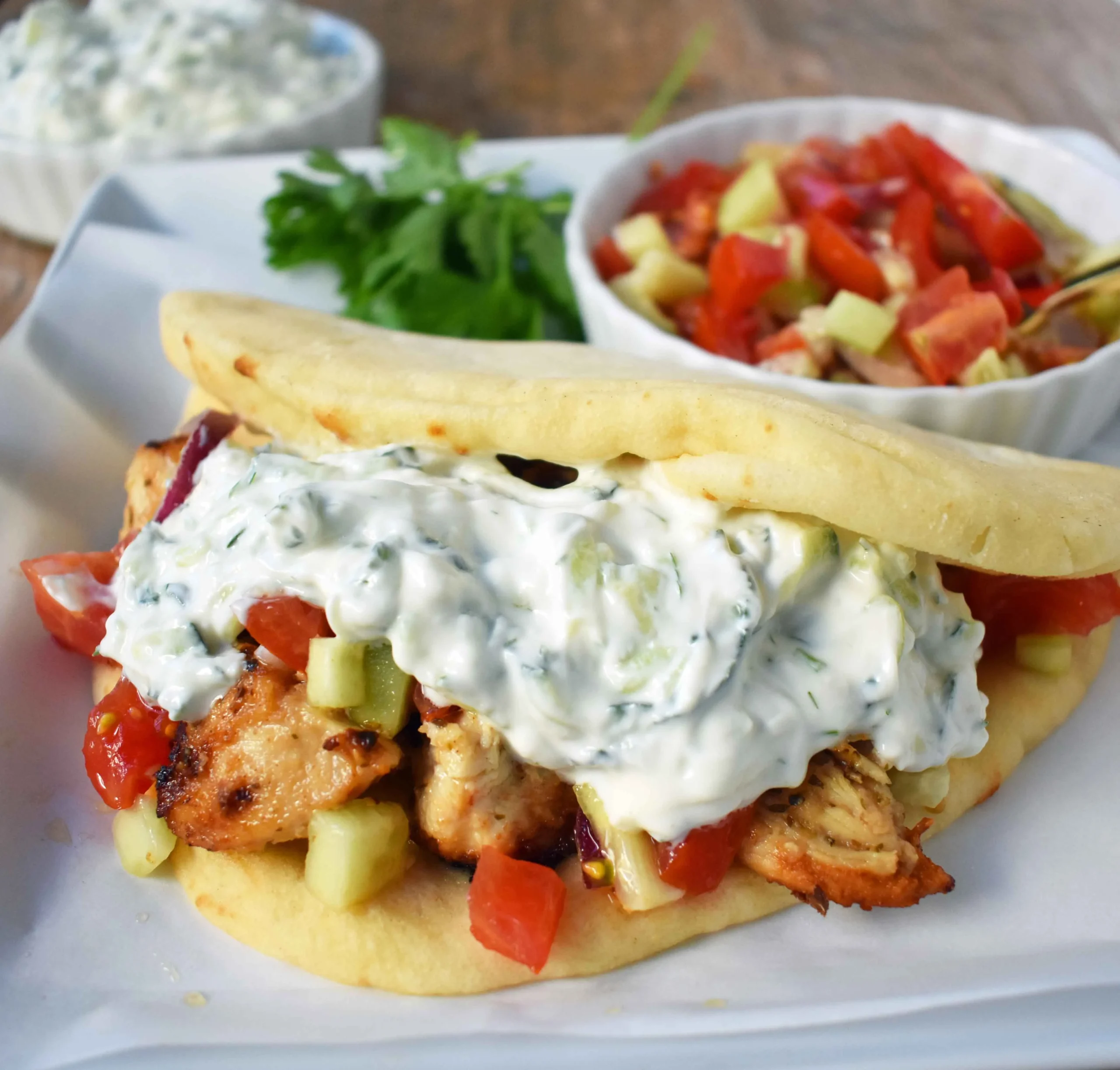 Chicken Marinated in Tzatziki Sauce