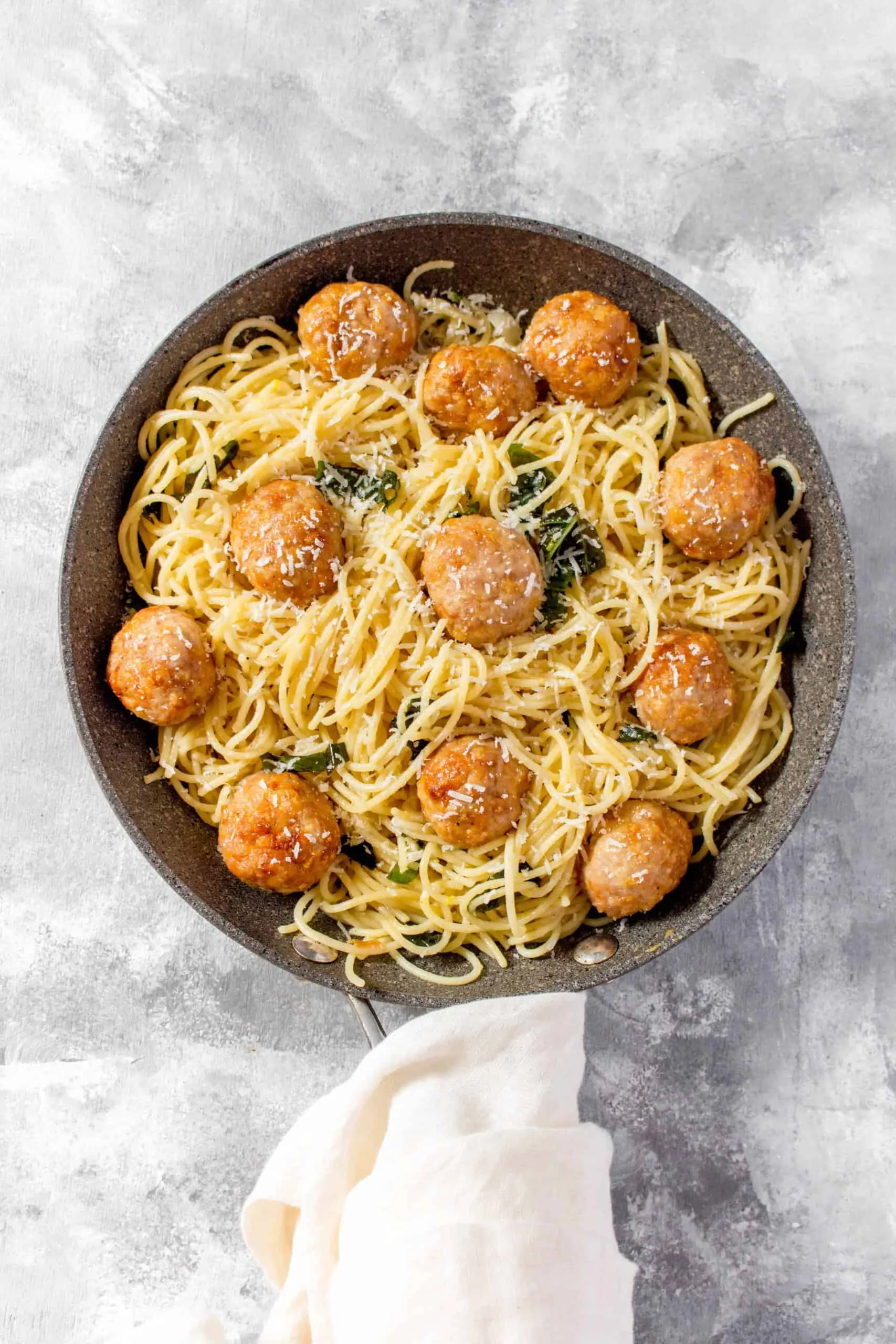 Chicken Meatballs and Spaghetti Sauce