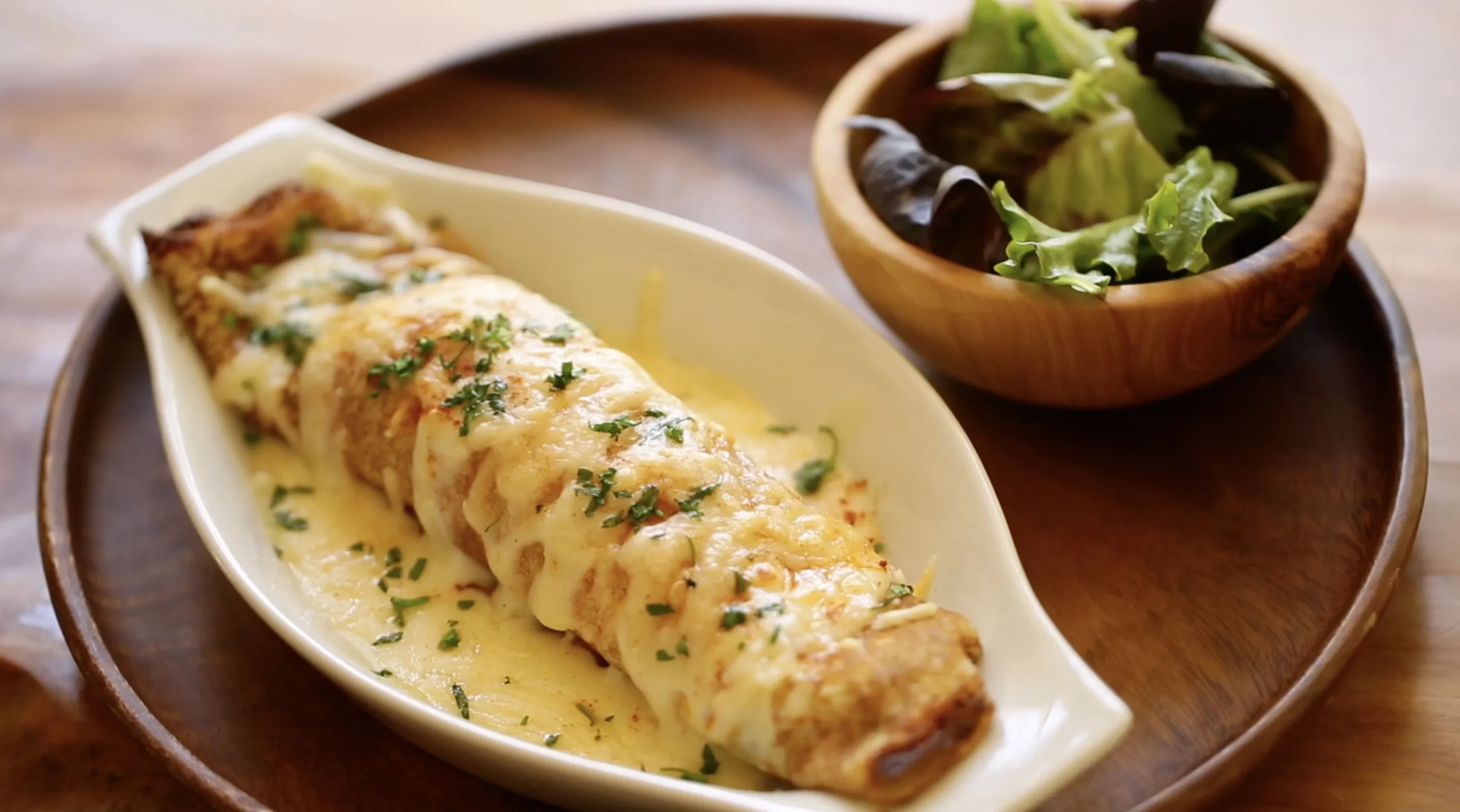 Chicken Mushroom Savory Crepes