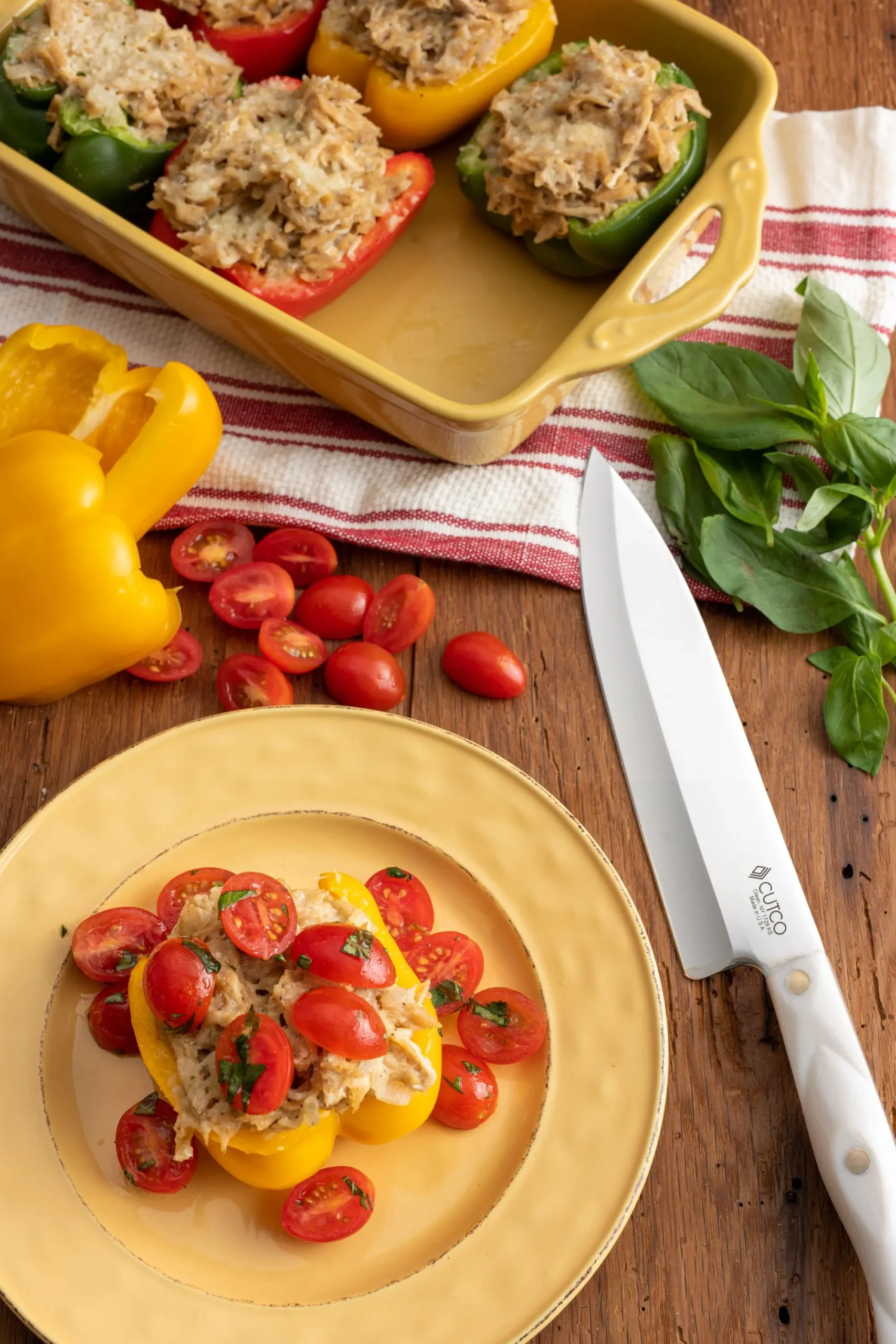 Chicken Orzo Stuffed Peppers Trader Joe's Shortcut