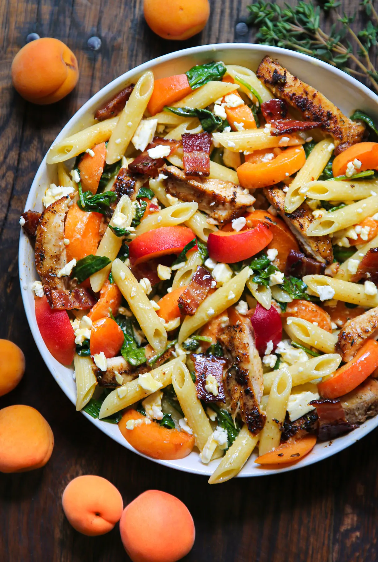 Chicken Pasta Salad with Apricots