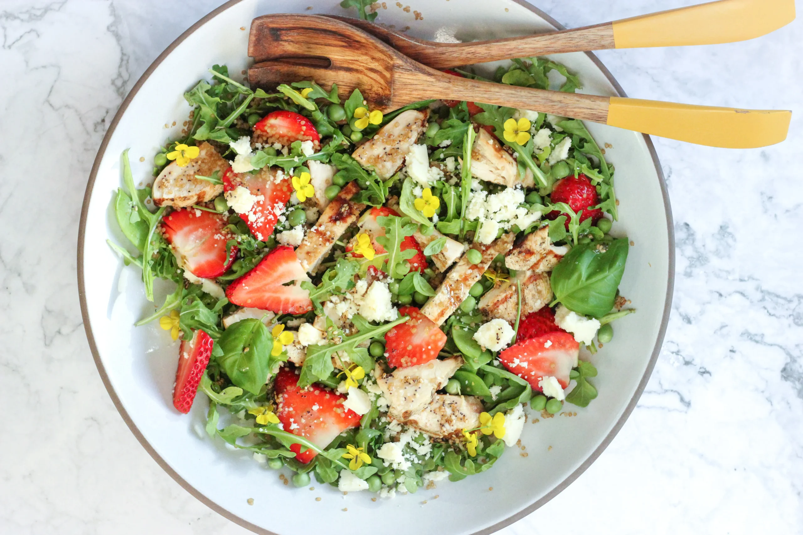 Chicken Quinoa Strawberry Salad