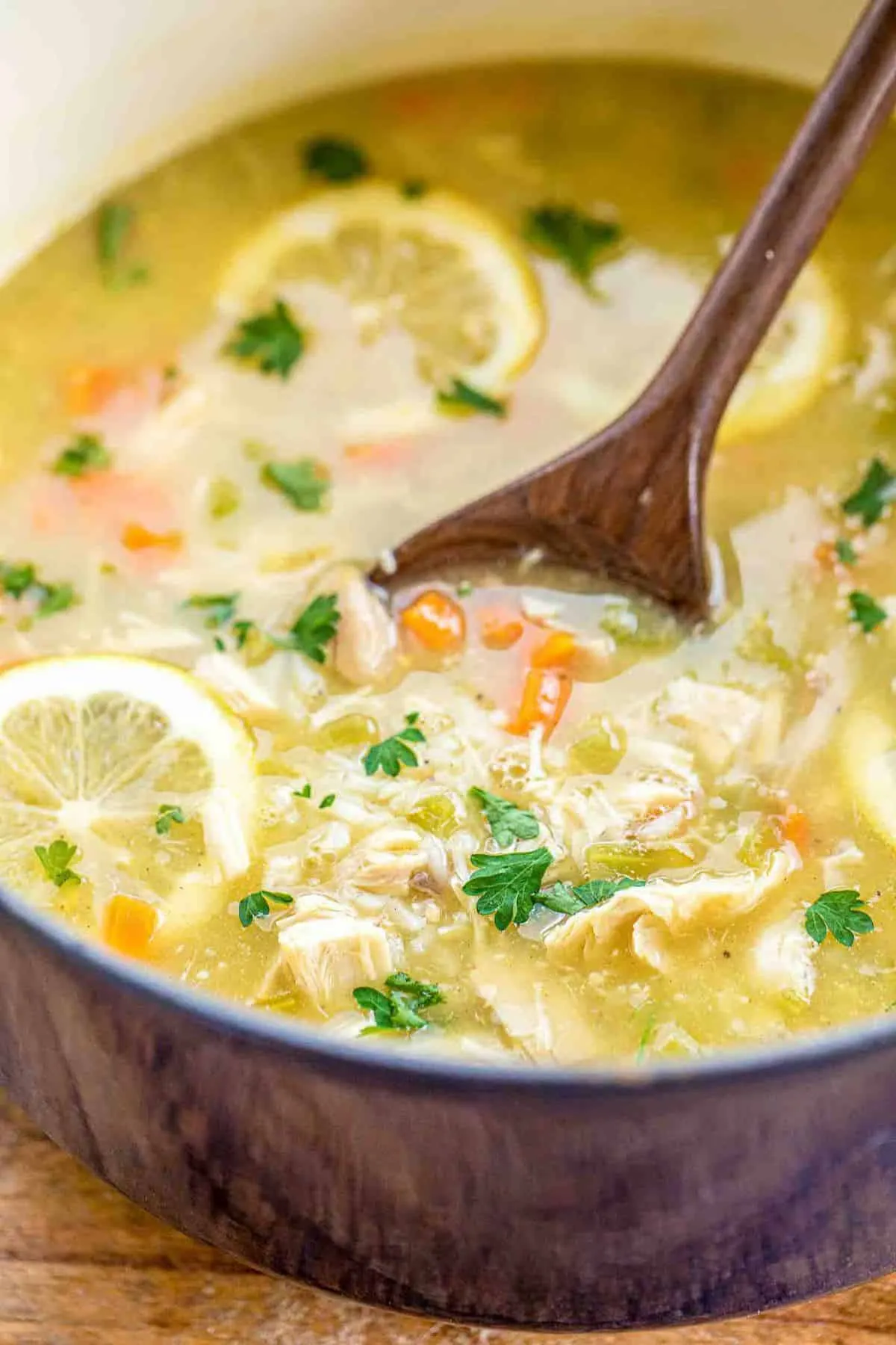 Chicken Rice Soup with Lemon