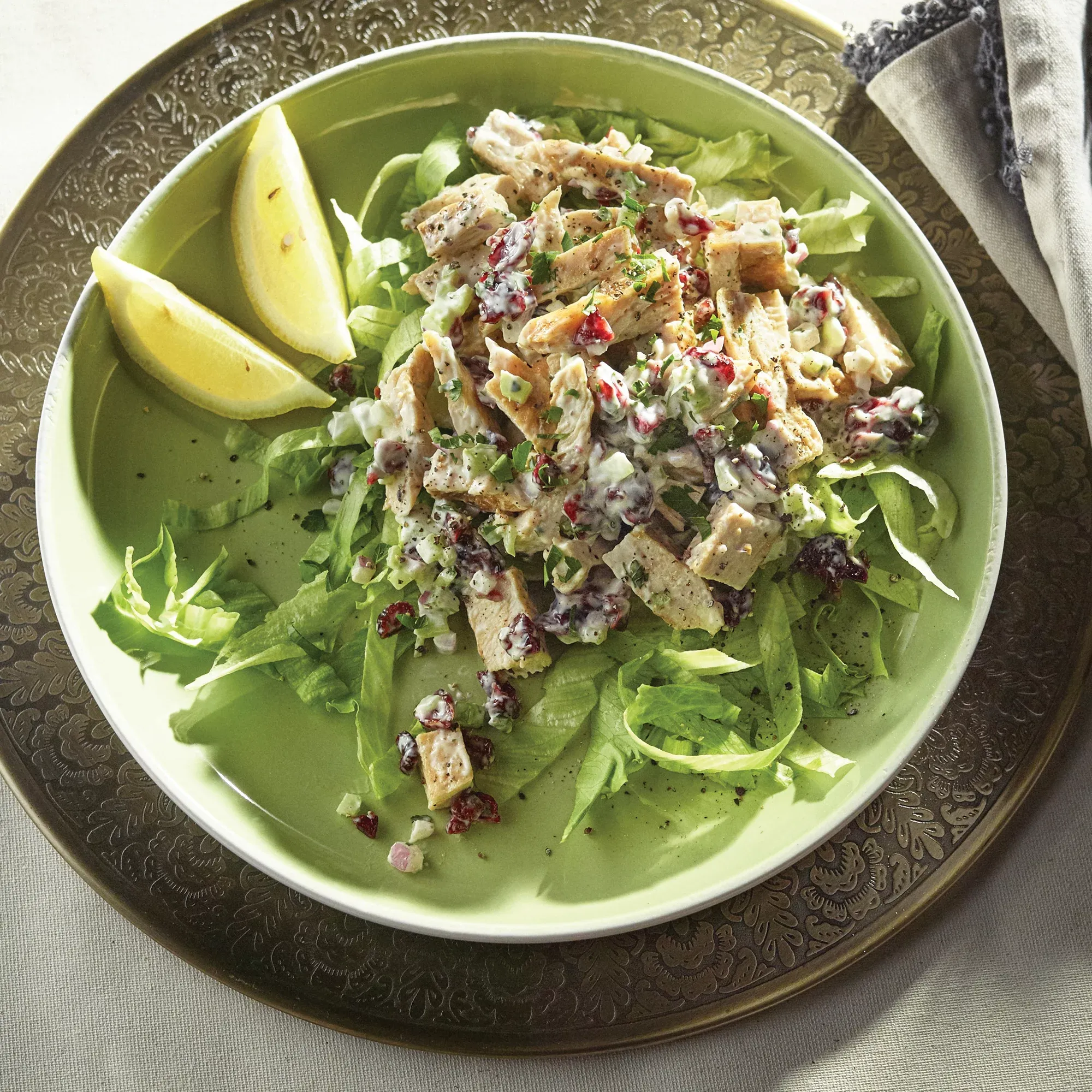Chicken Salad with Dried Cherries and Pistachios