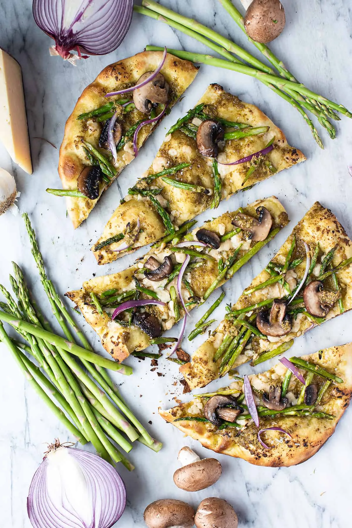 Chicken and Asparagus Flatbread