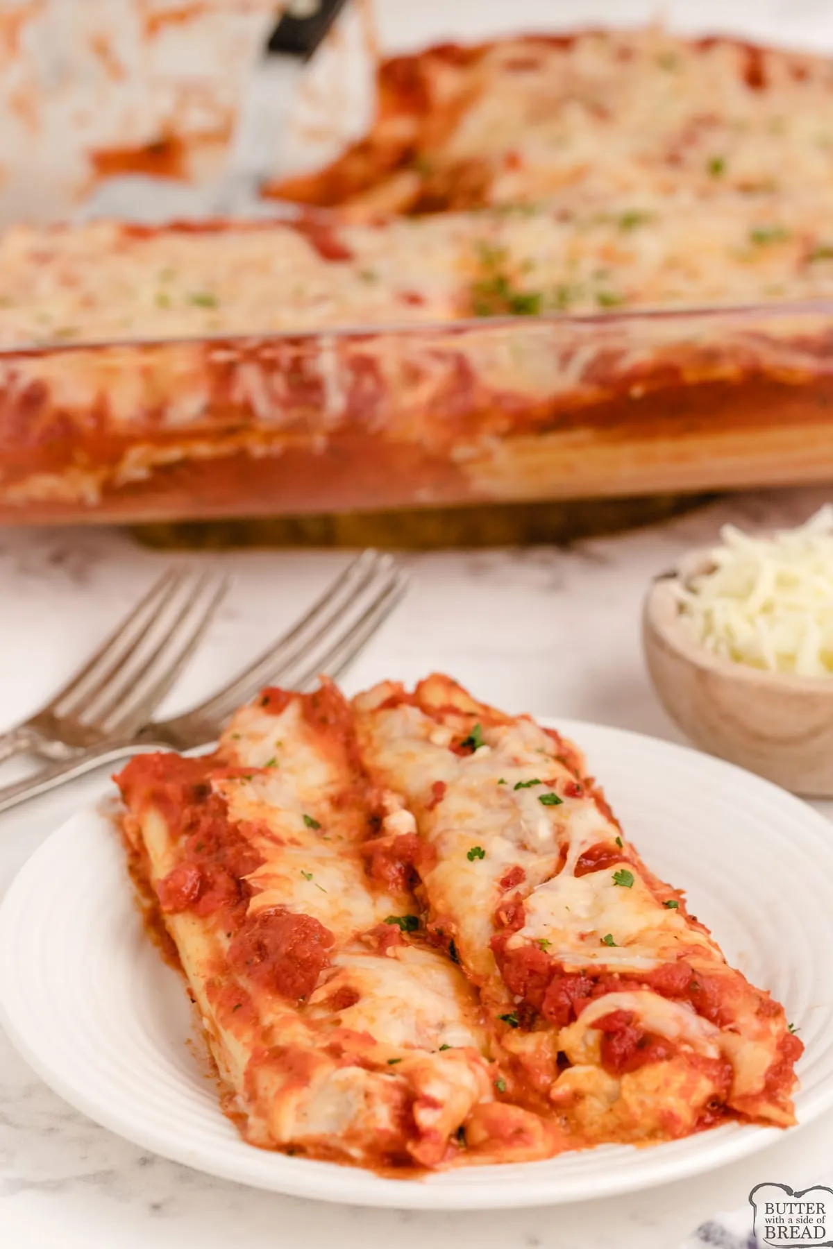 Chicken and Provolone Manicotti