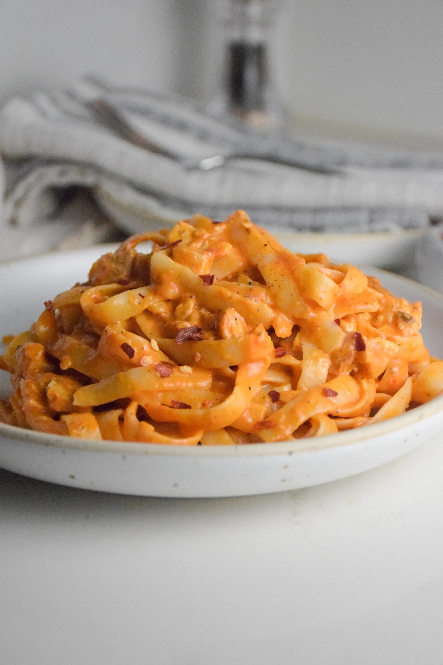Chicken and Red Bell Pepper Pasta