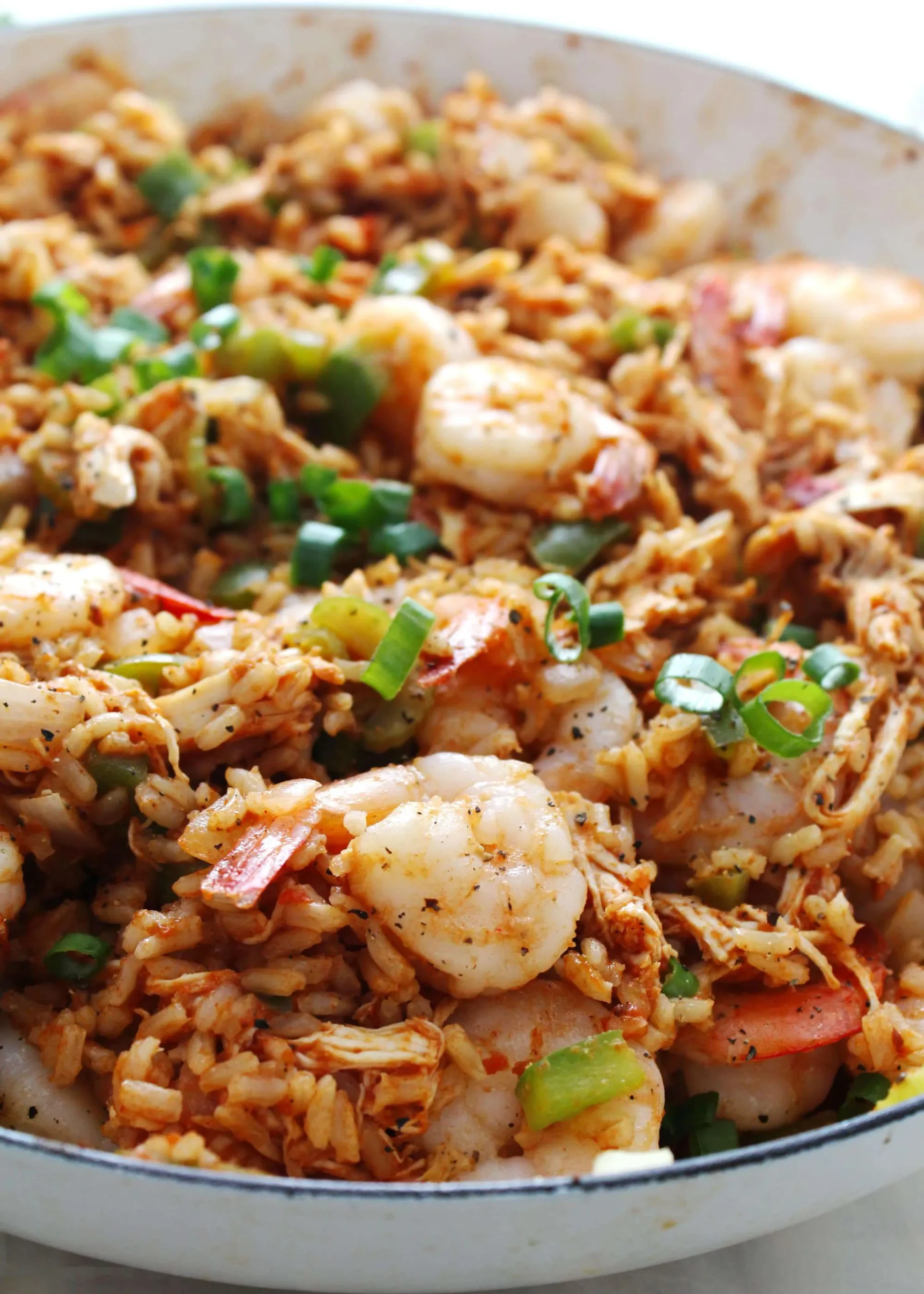 Chicken and Shrimps with Corn Bread