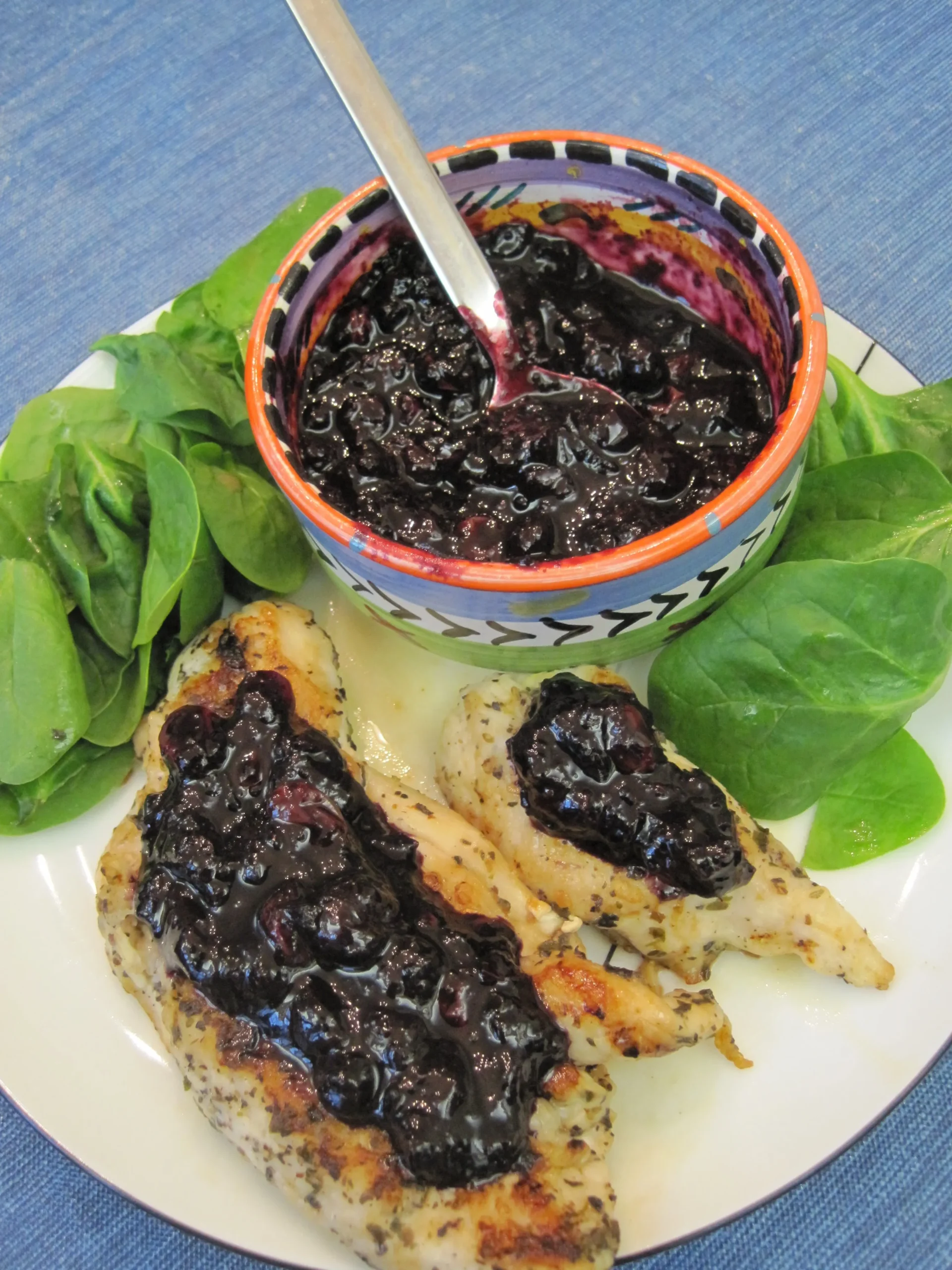 Chicken with Blueberry Chutney
