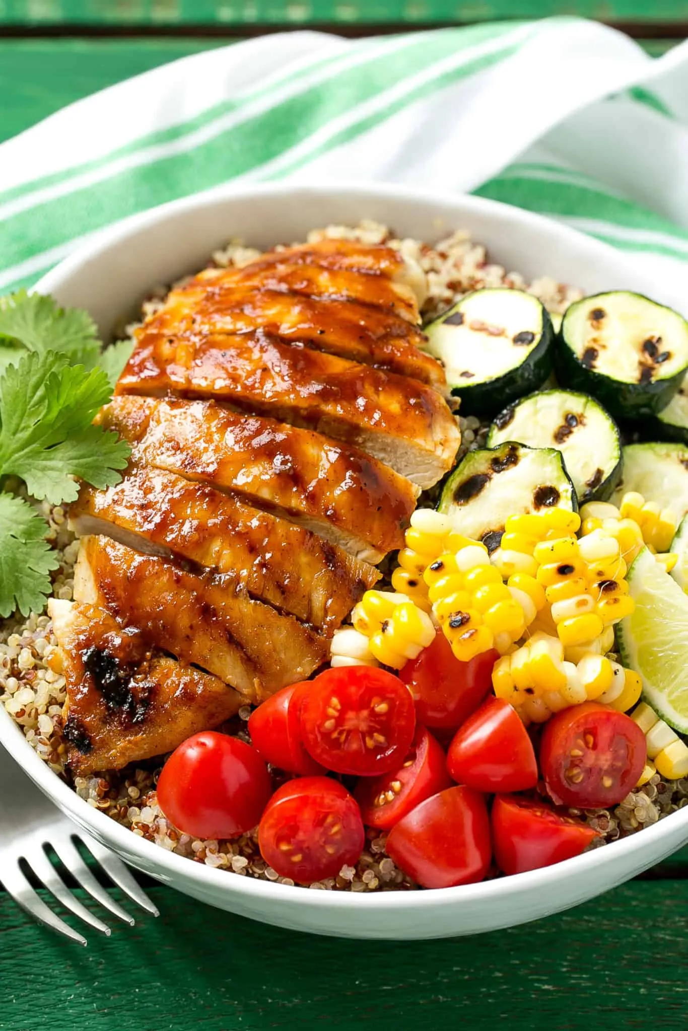 Chicken with Quinoa and Roasted Carrots