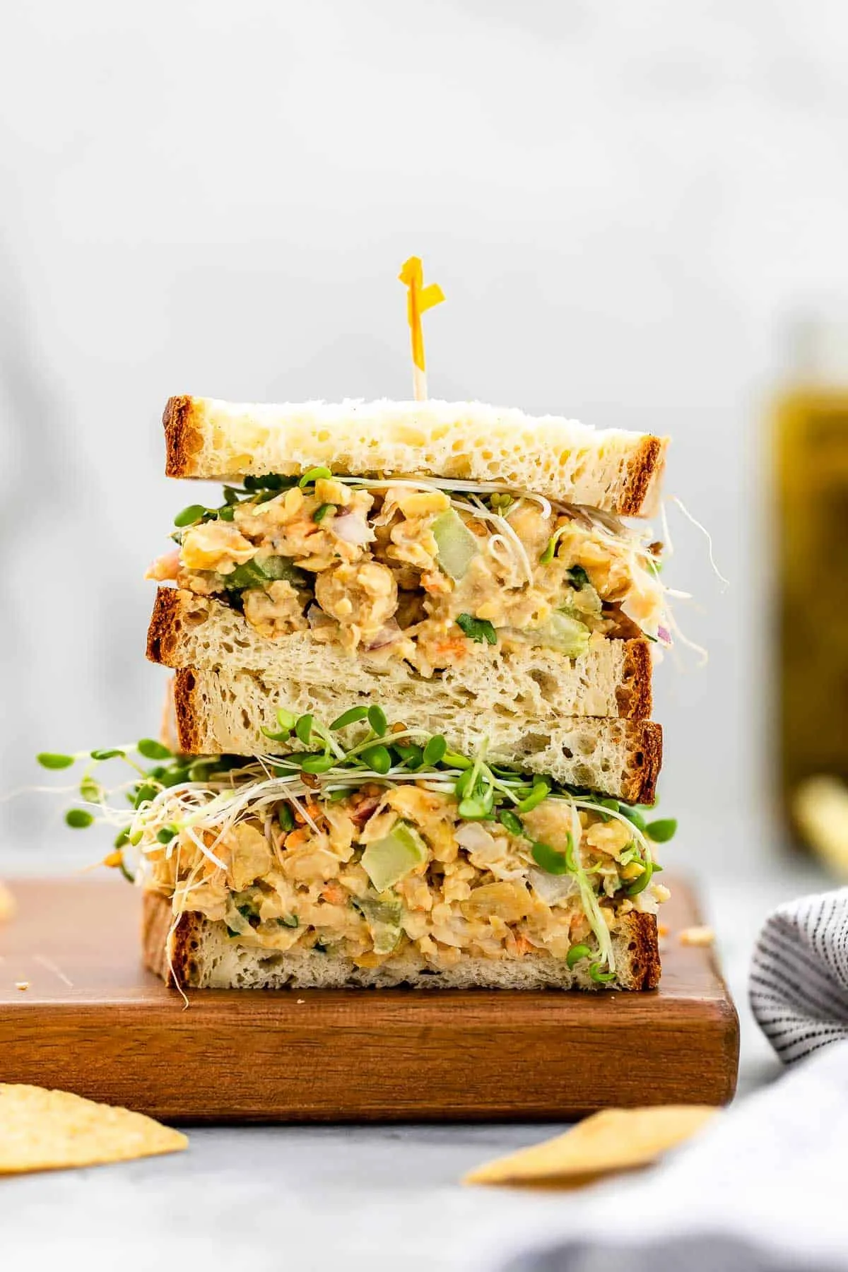 Chickpea Tuna Sandwich Vegan