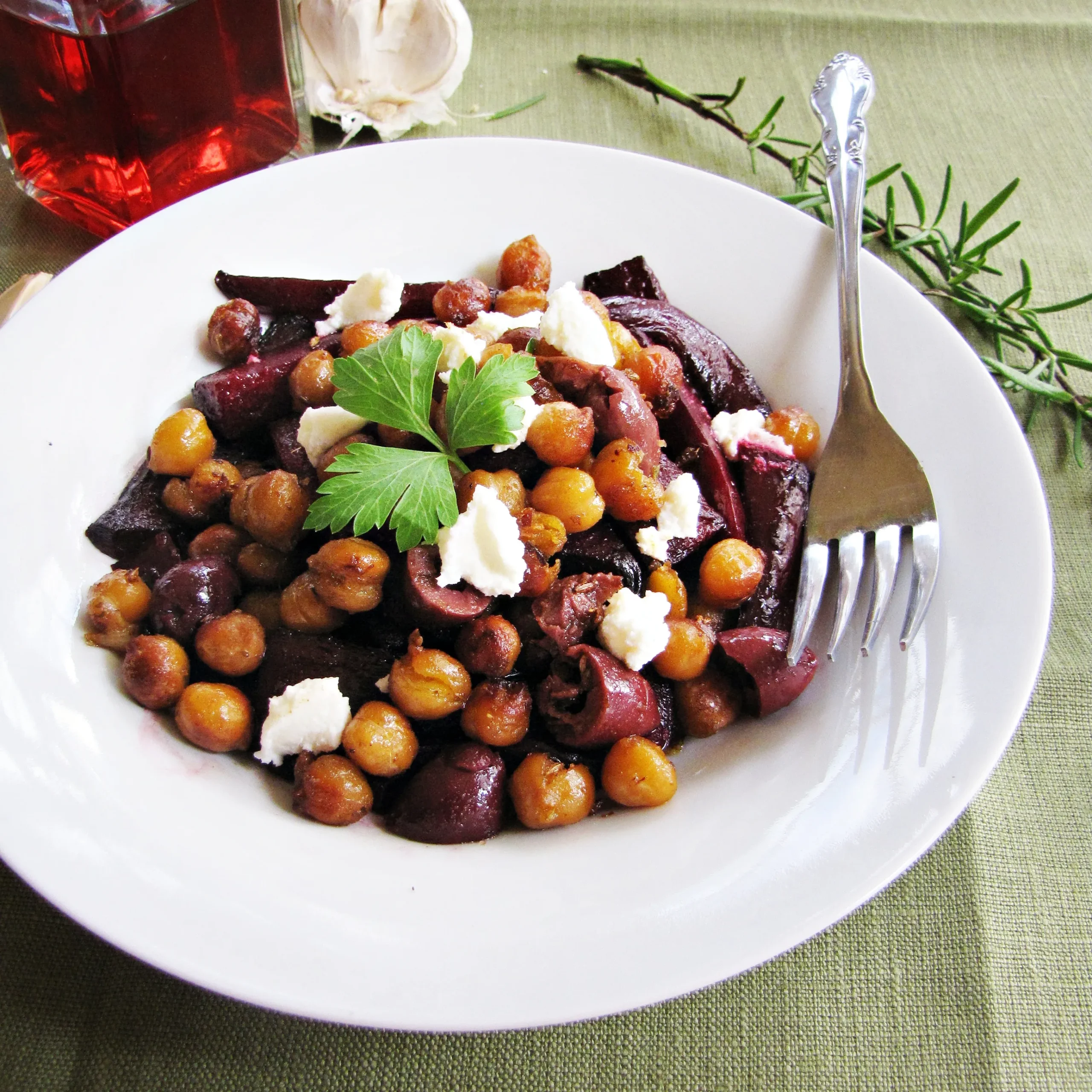Chickpea and Beet Salad