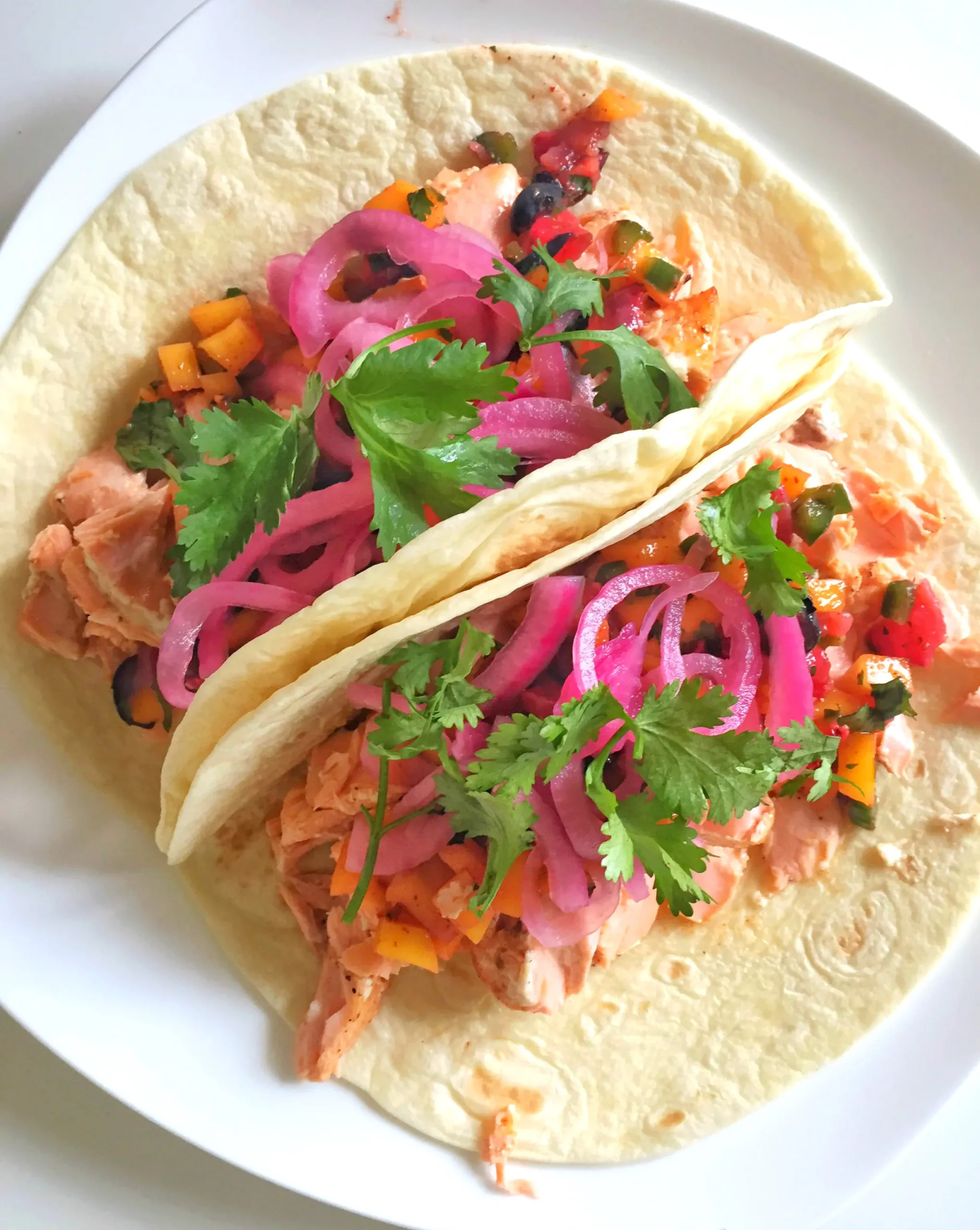 Chile Lime Salmon Tacos