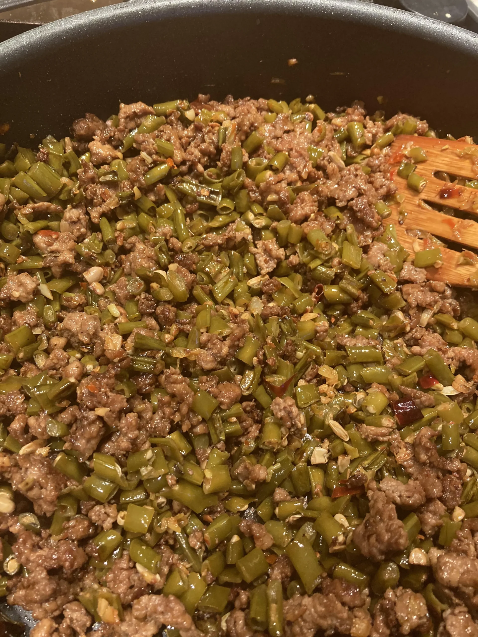 Chinese Pickled Long Beans with Pork