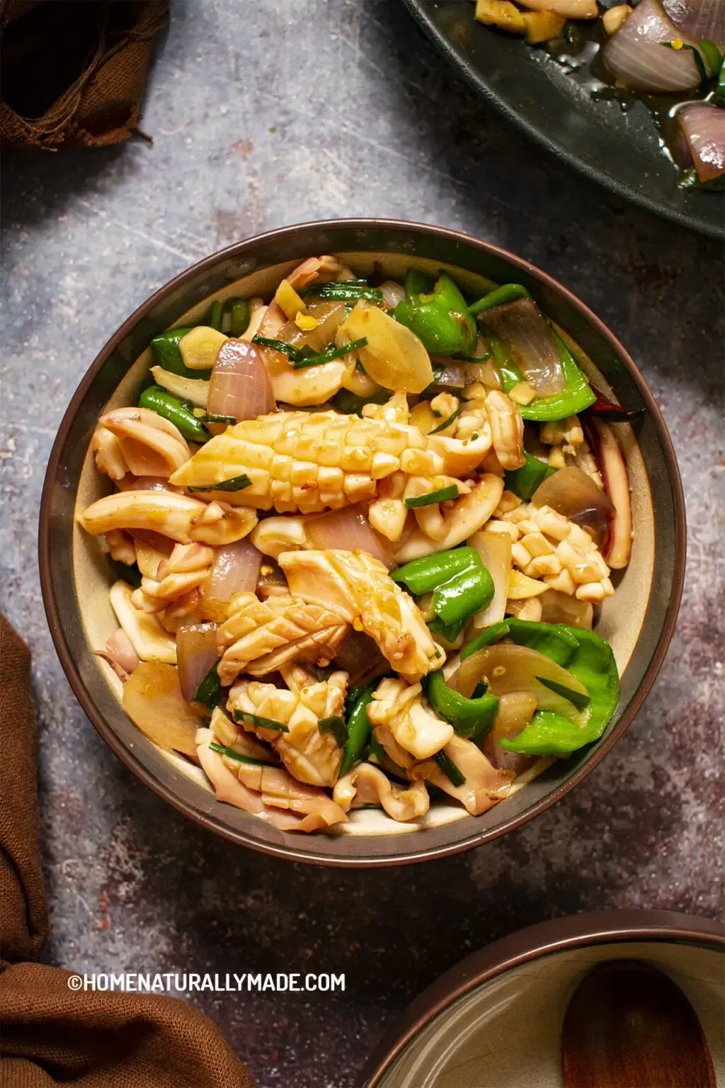 Chinese Style Squid Stir Fry