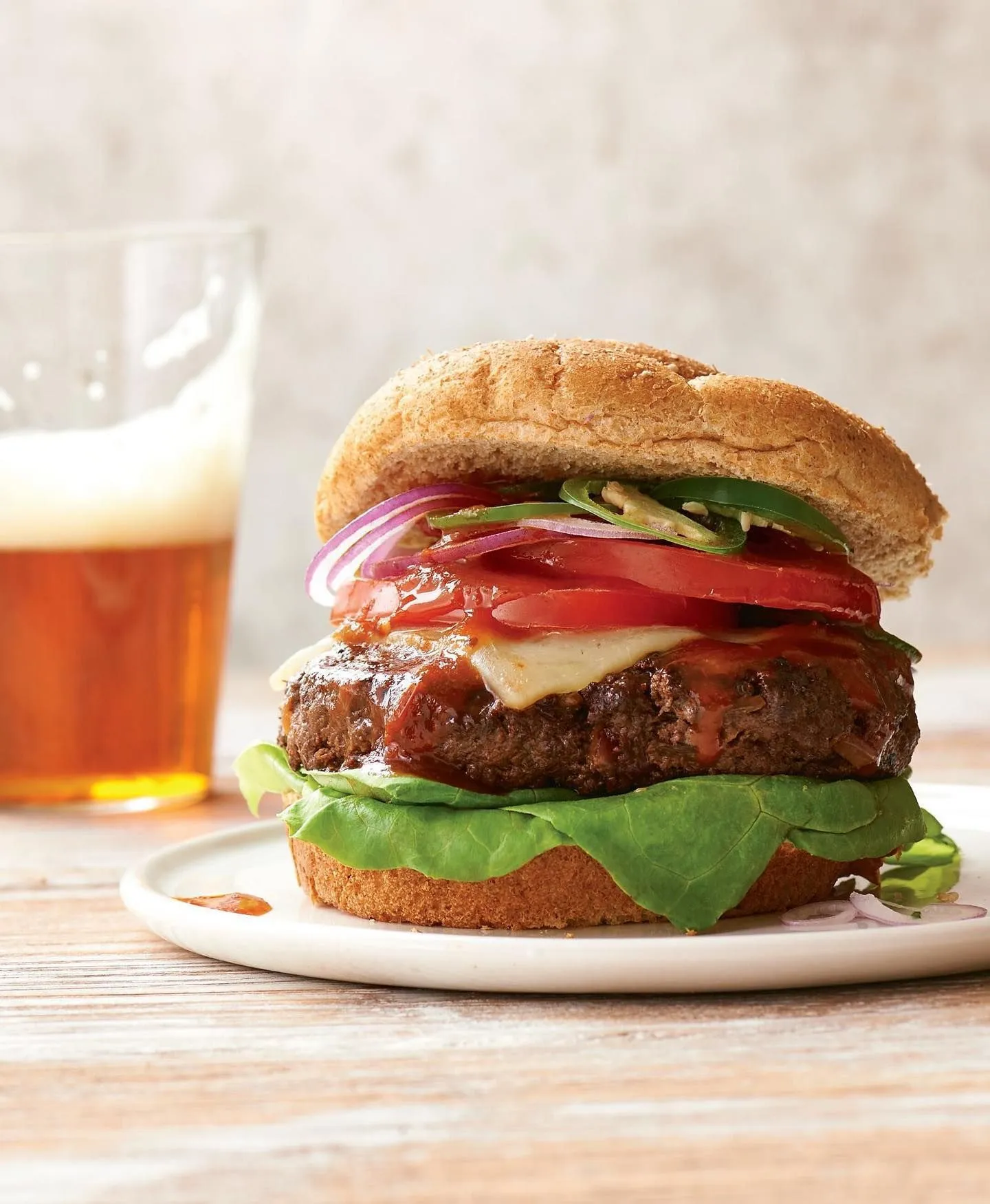 Chipotle Cocoa Bison Burger