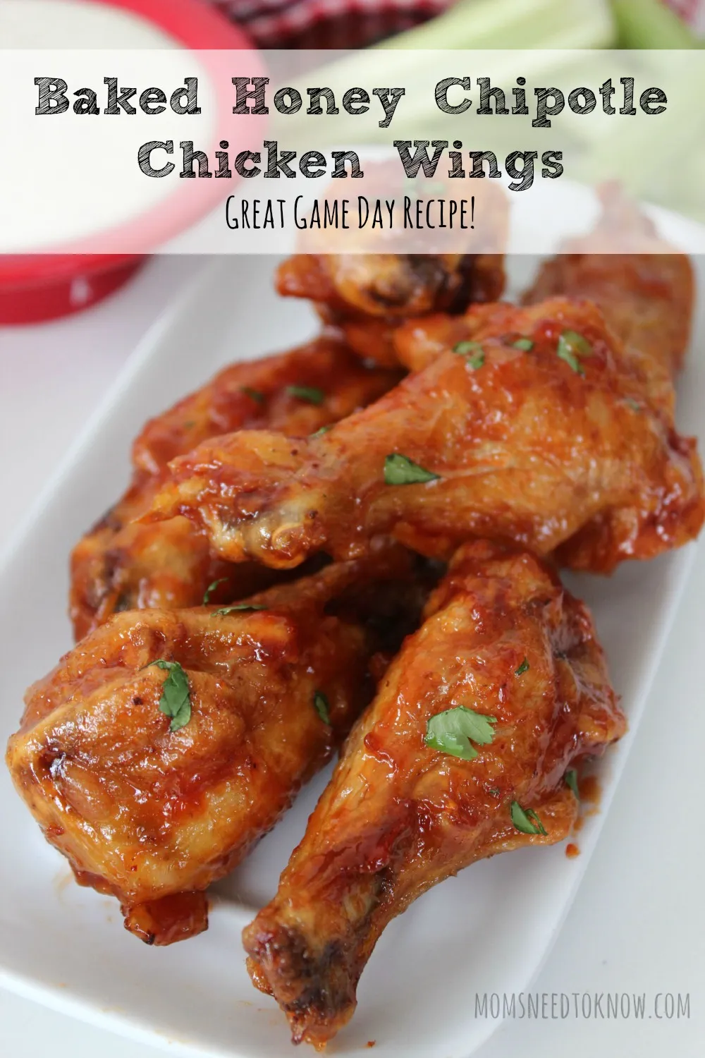 Chipotle Honey Baked Chicken Wings