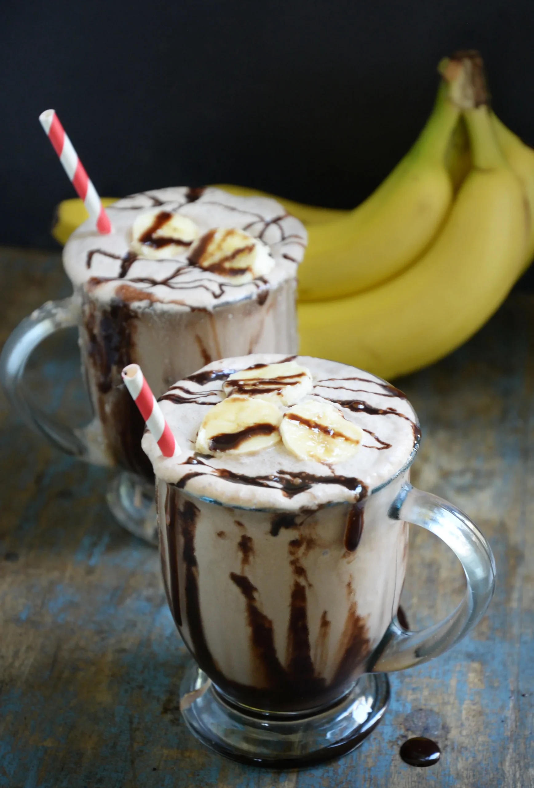 Chocolate Banana Malt Milkshake