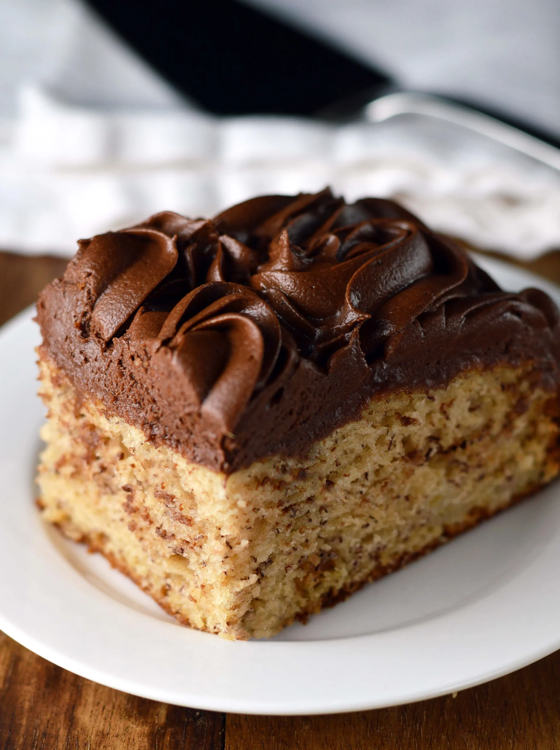Chocolate Banana Peanut Butter Cake
