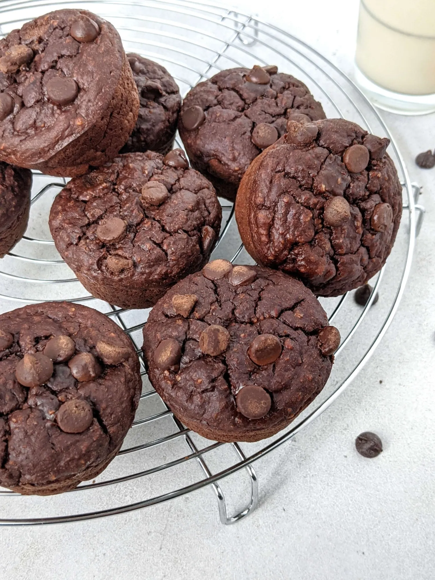 Chocolate Banana Protein Muffins