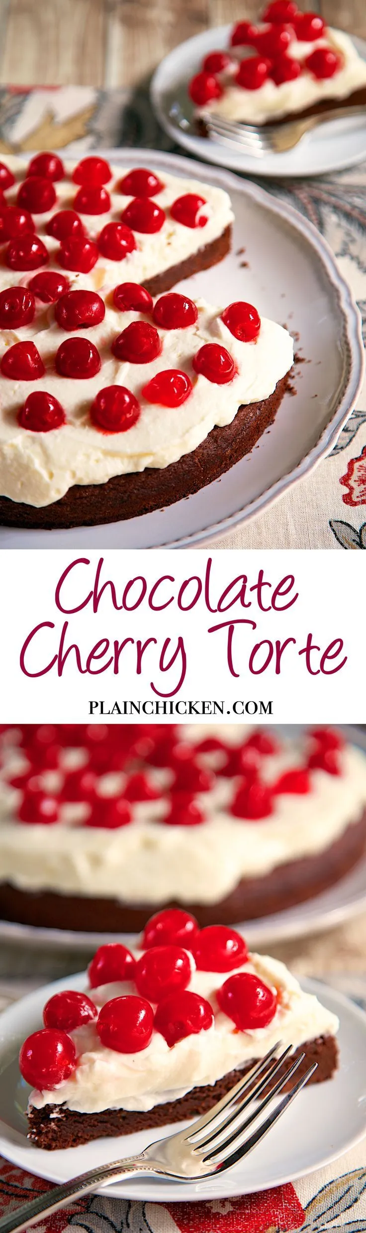 Chocolate Cherry Torte White Lily