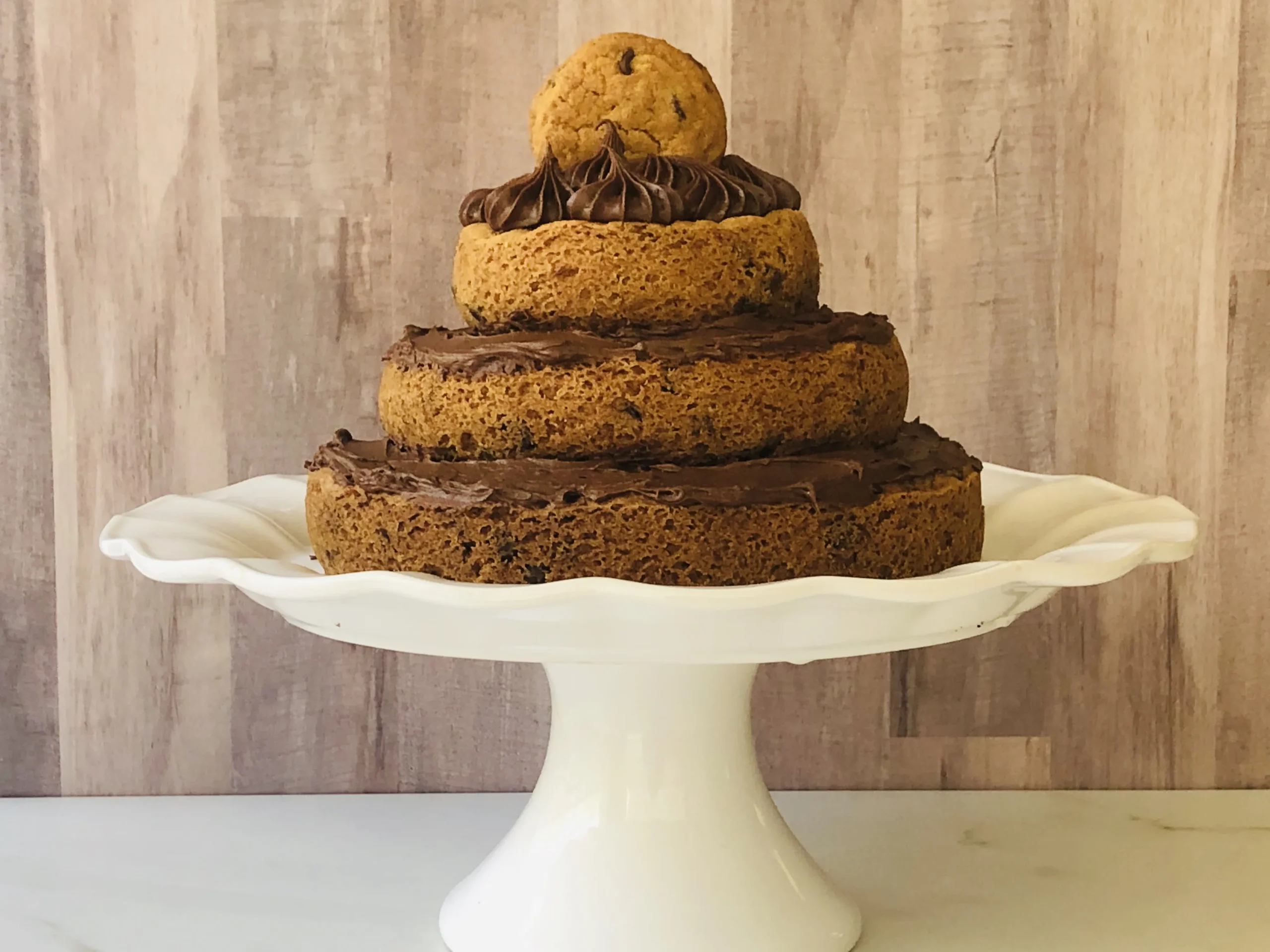 Chocolate Chip Cookie Tower