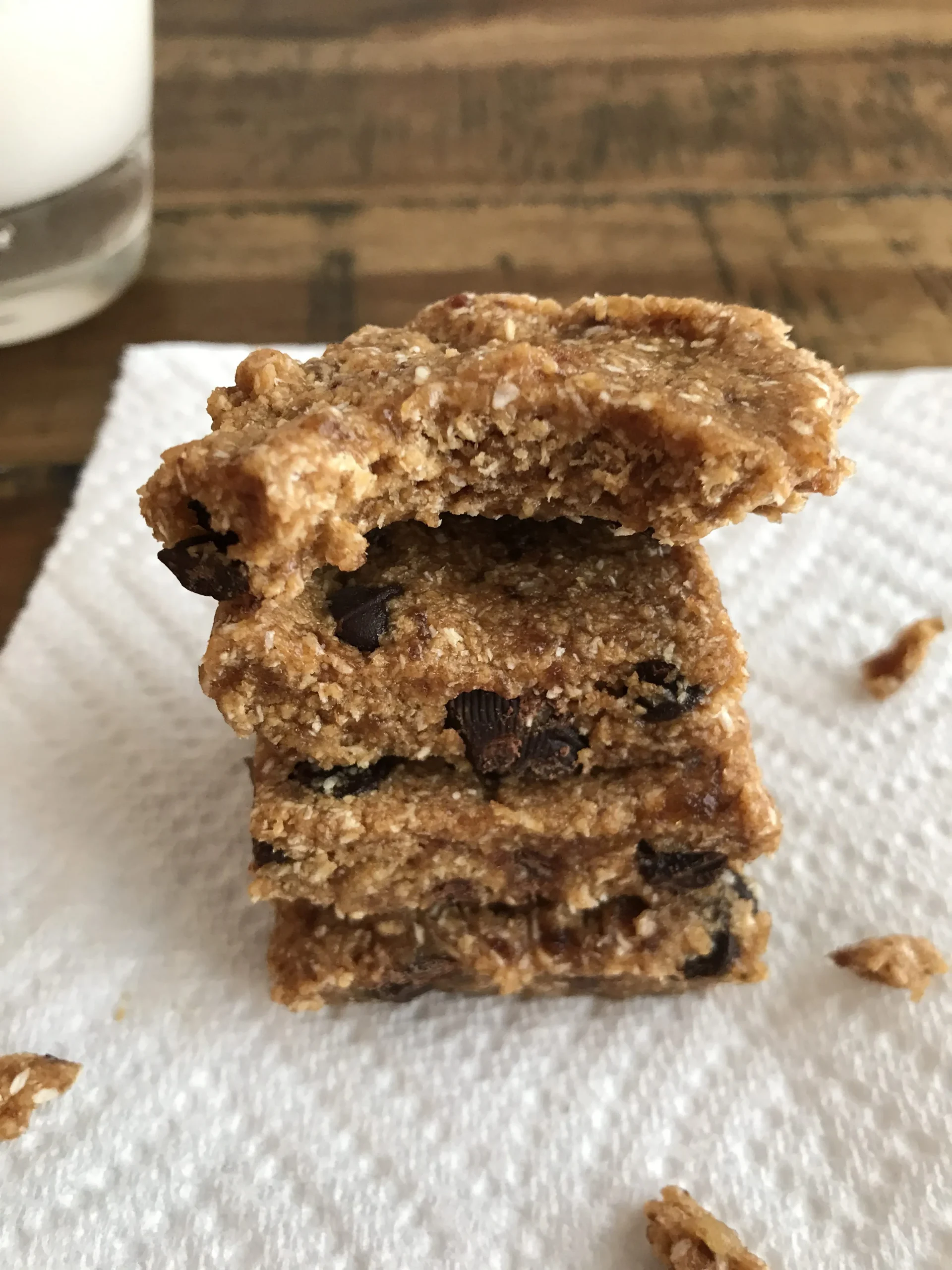 Chocolate Chip Peanut Butter Protein Bars