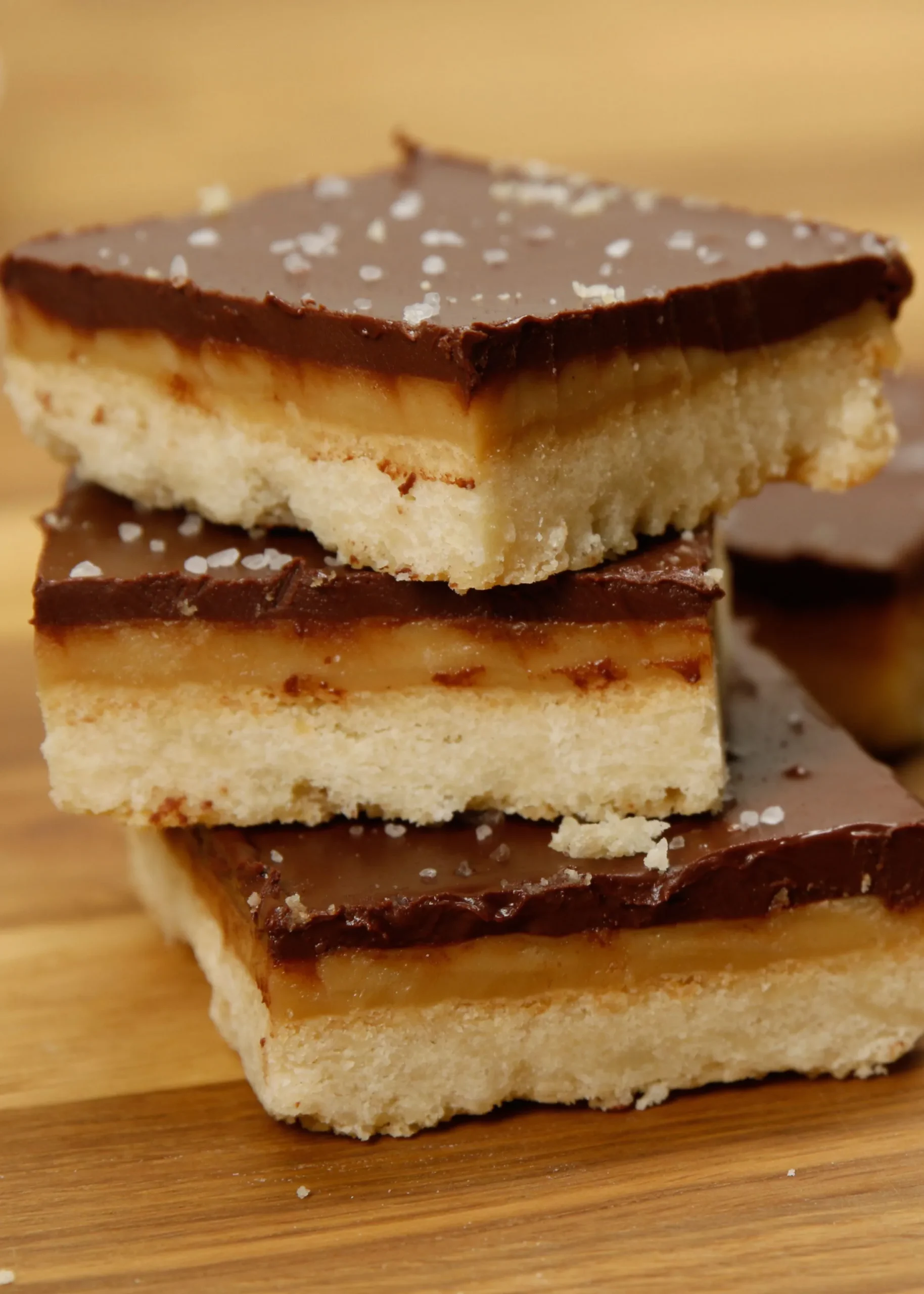 Chocolate Chip Salted Caramel Shortbread