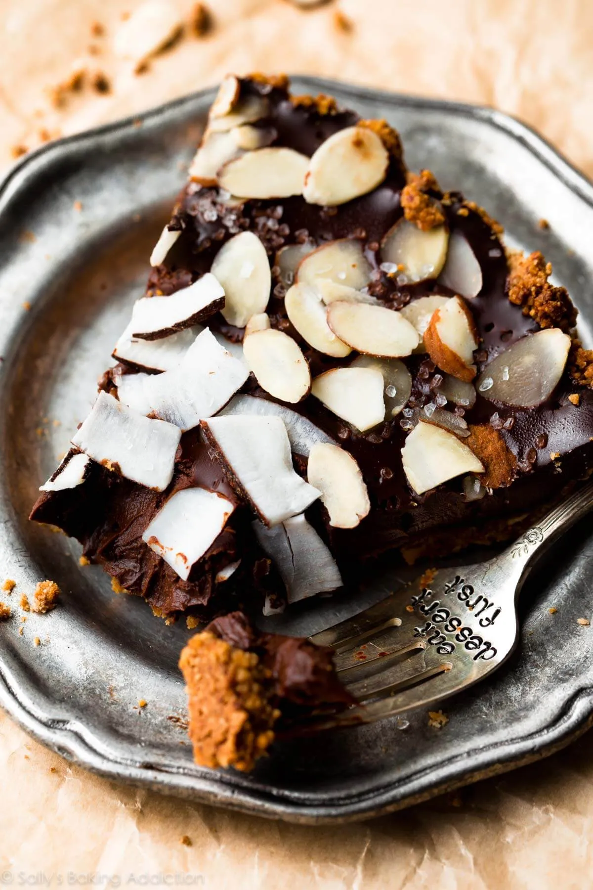 Chocolate Coconut Almond Tart