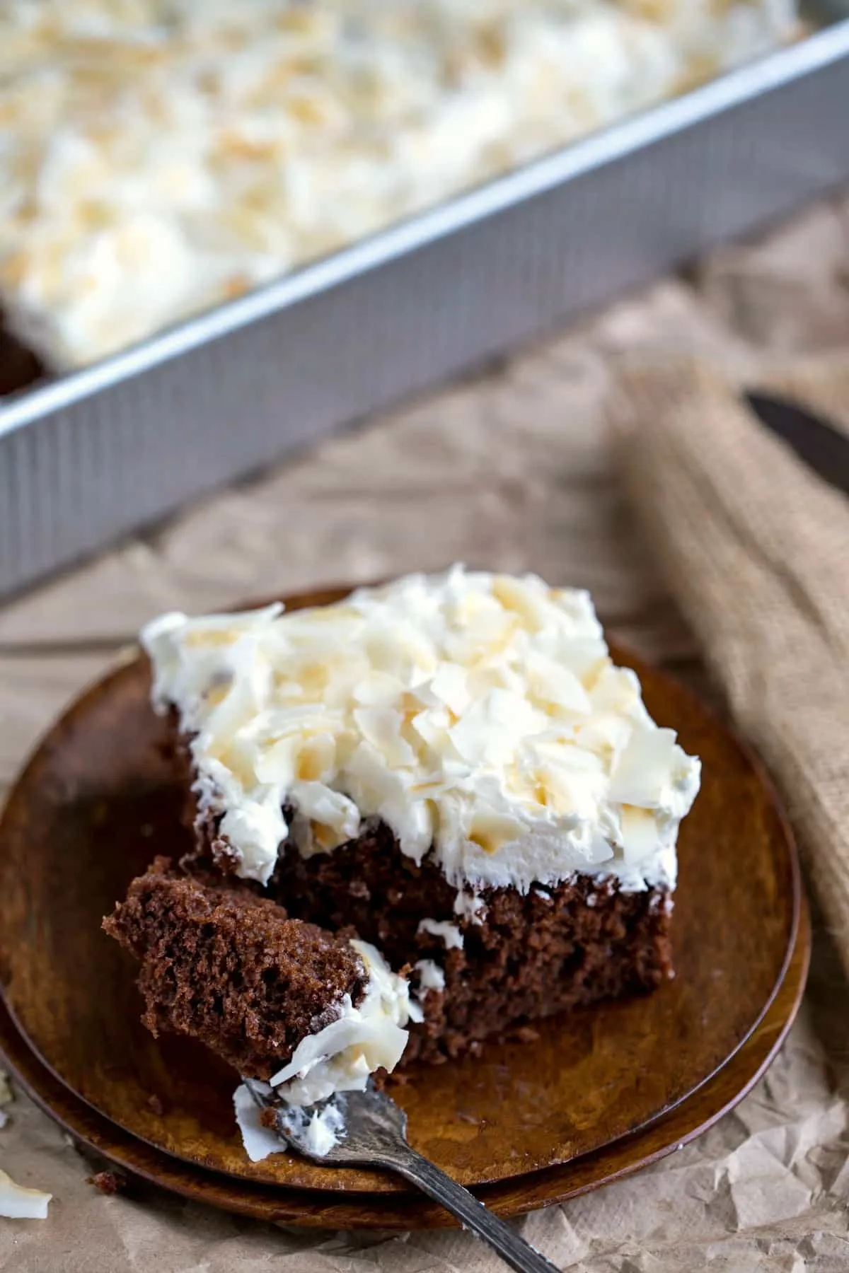 Chocolate Coconut Sheet Cake
