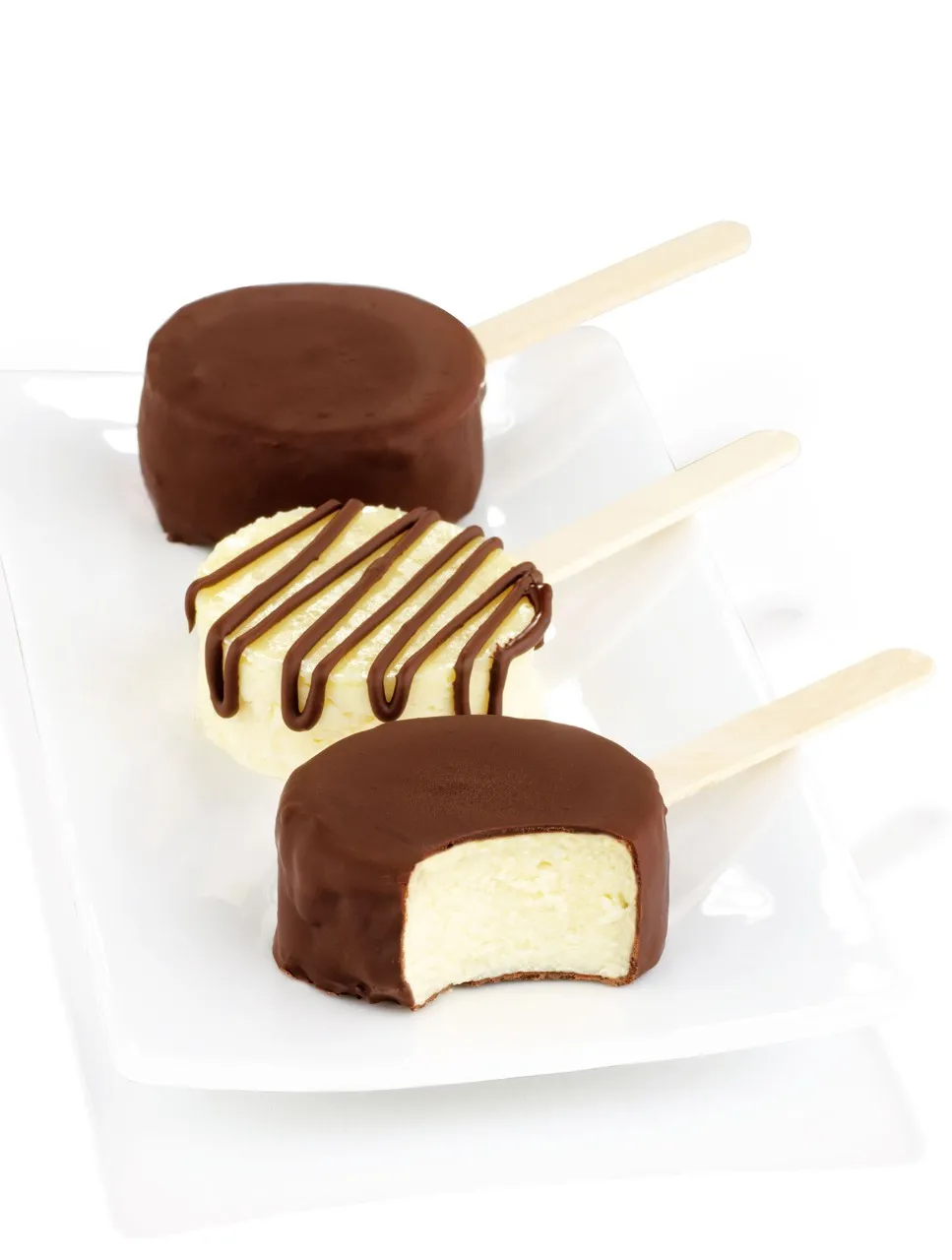 Chocolate Covered Cheesecake Lollipops