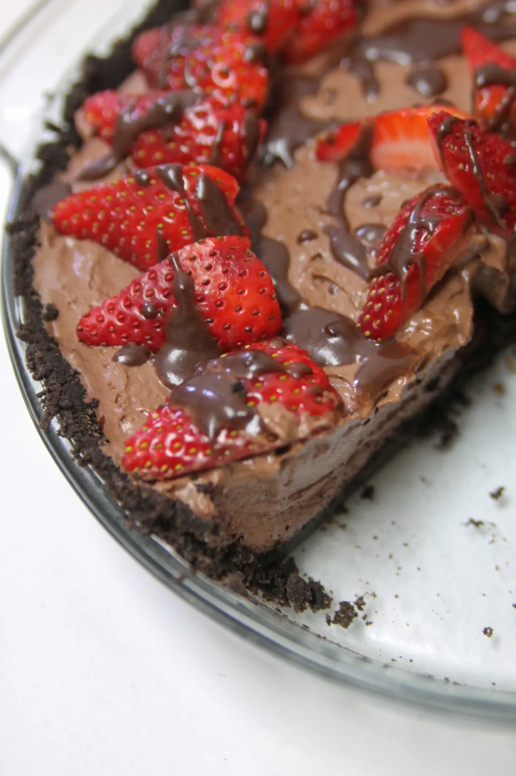 Chocolate Covered Strawberry Pie