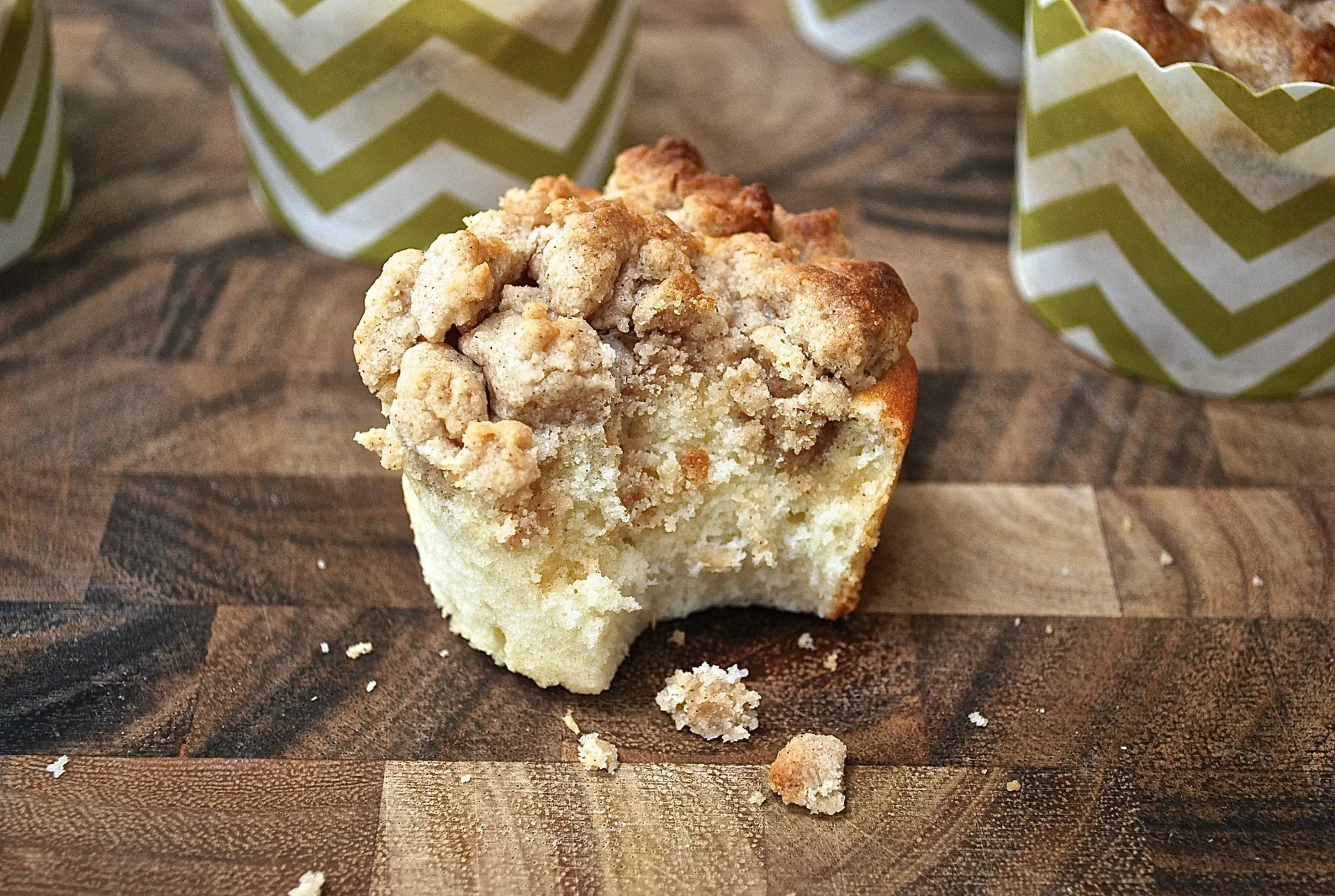 Chocolate Crumble Coffee Cake Muffins