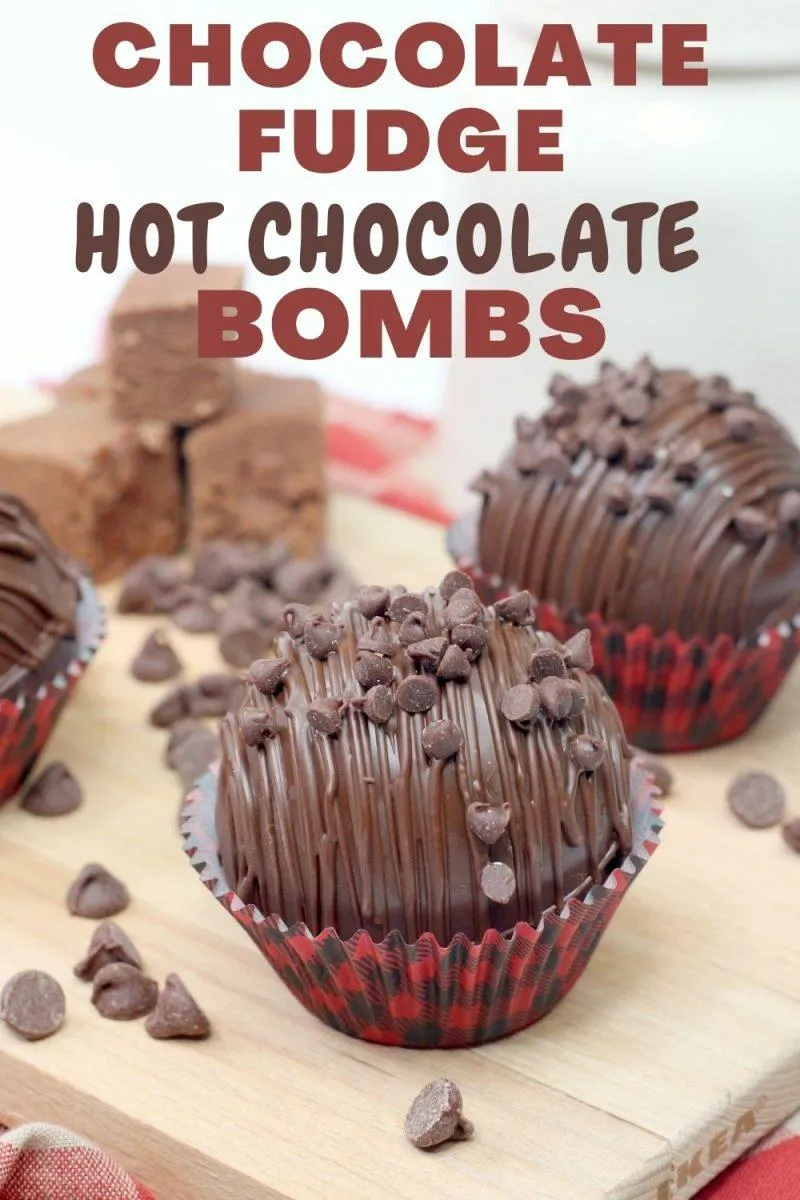 Chocolate Fudge Hot Chocolate Bombs