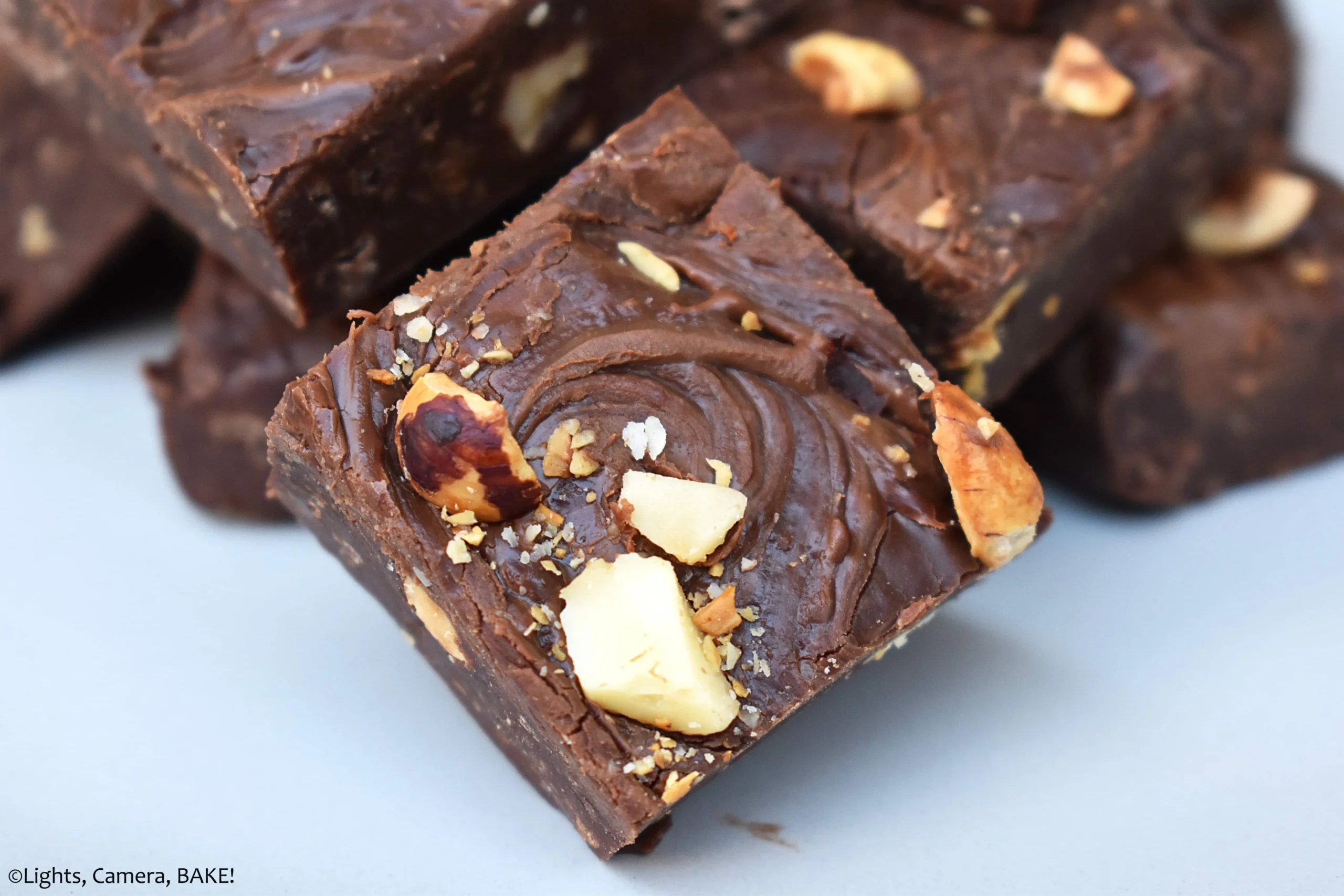 Chocolate Hazelnut Fudge Bars