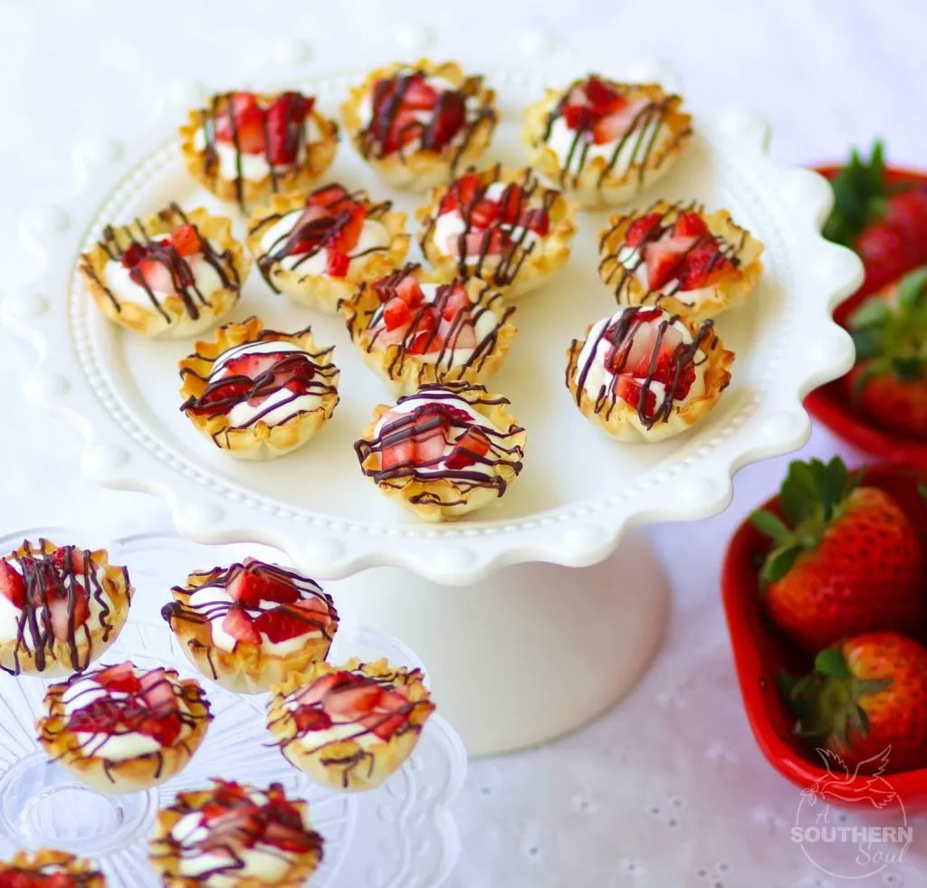 Chocolate Mousse Cream Cheese Phyllo Dessert Cups