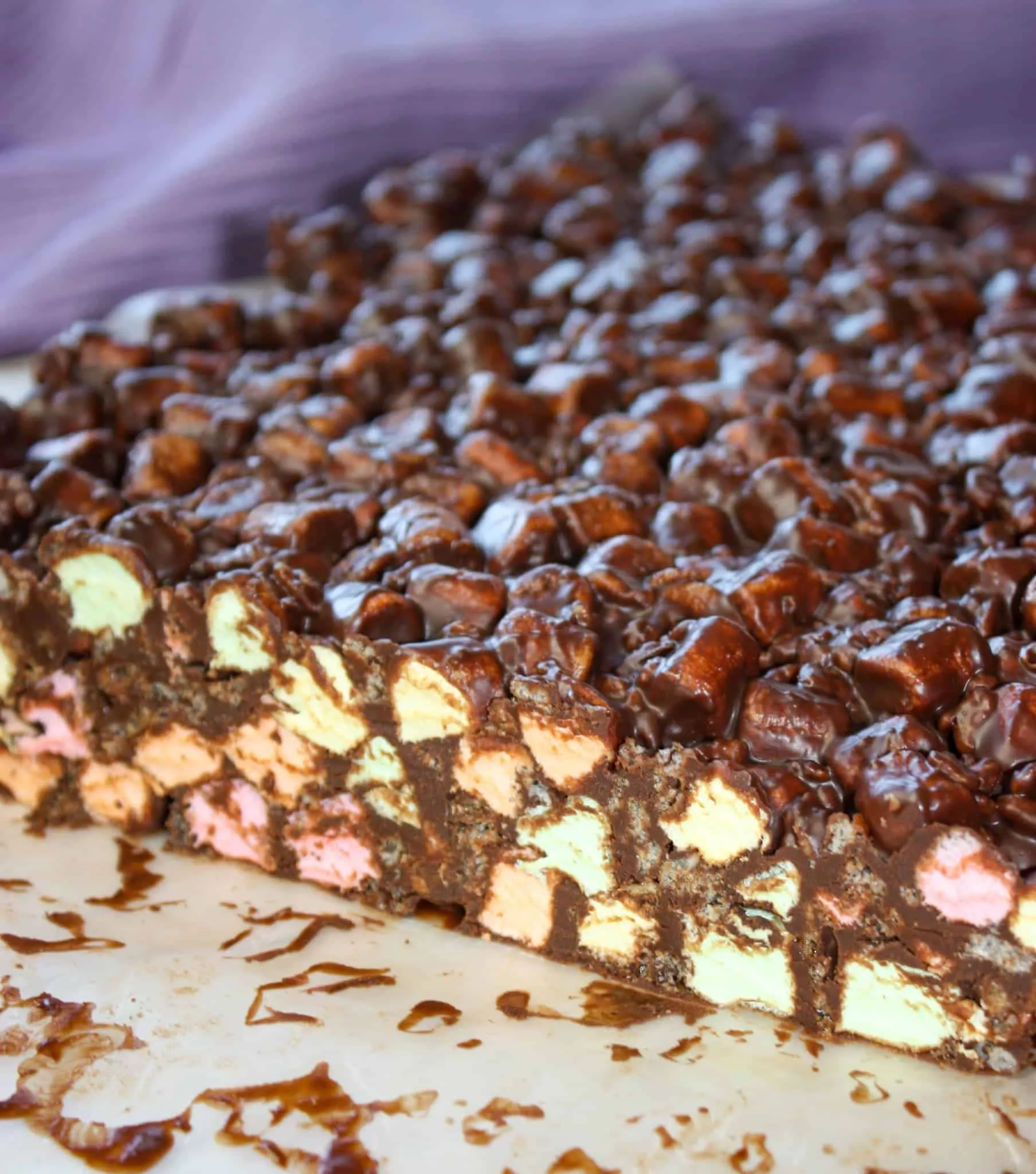 Chocolate Peanut Butter Marshmallow Squares