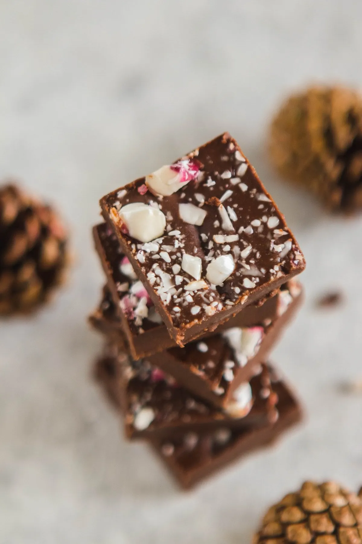 Chocolate Peppermint Fudge Easy Three Ingredients