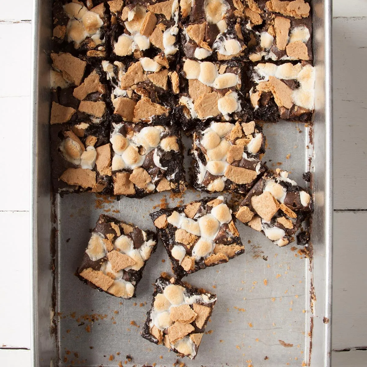 Chocolate Wafer and Graham Cracker Brownies